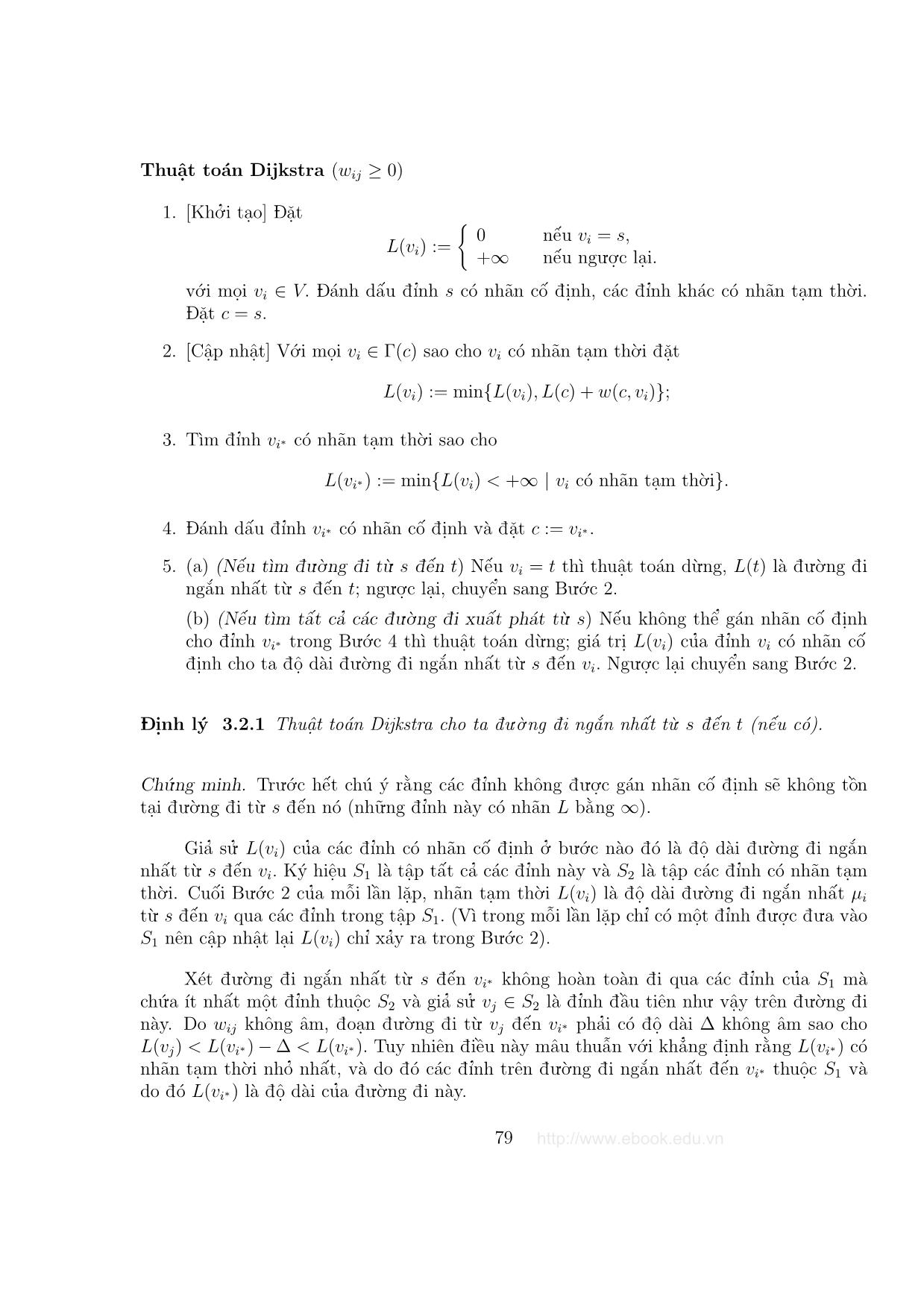 Giáo trình Đồ thị và các thuật toán - Chương 3: Các bài toán về đường đi trang 5