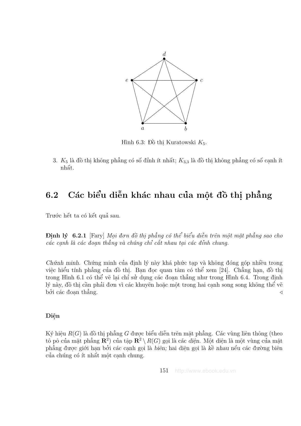 Giáo trình Đồ thị và các thuật toán - Chương 6: Đồ thị phẳng trang 3