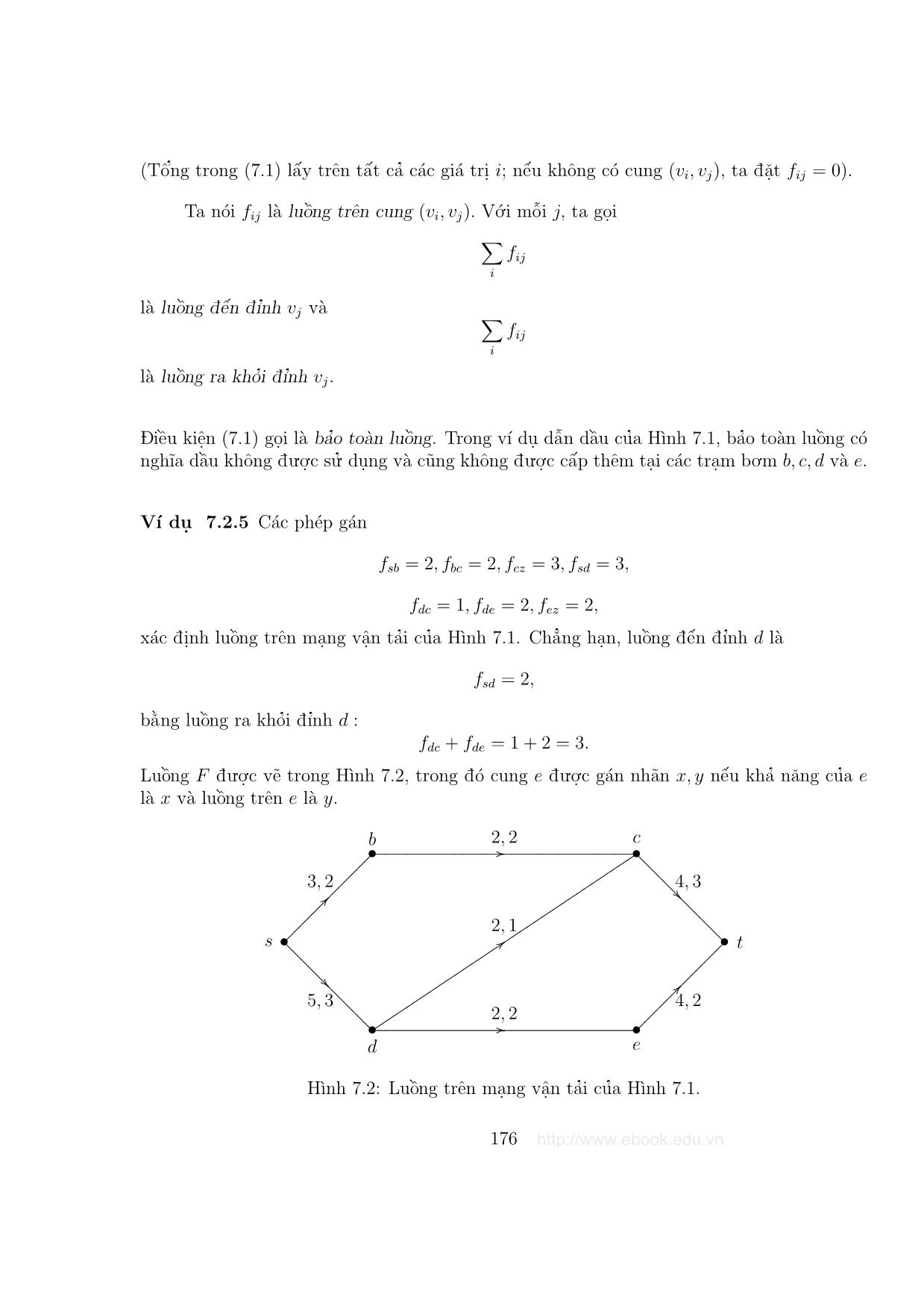 Giáo trình Đồ thị và các thuật toán - Chương 7: Mạng vận tải trang 4