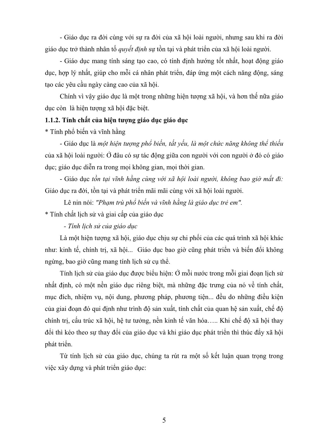 Giáo trình Giáo dục học đại cương - Lê Quang Đạt trang 5