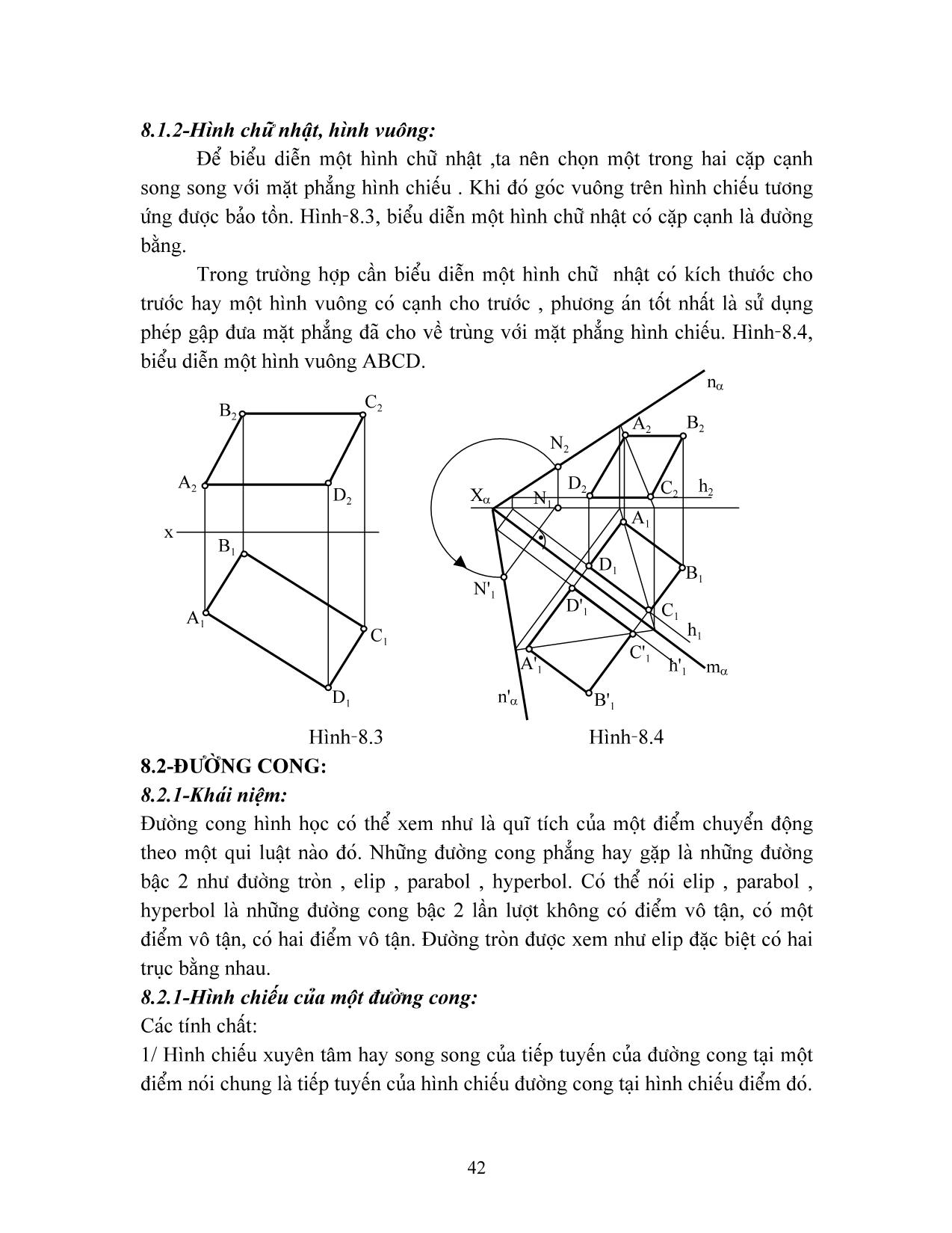 Giáo trình Hình học họa hình (Phần 2) trang 2