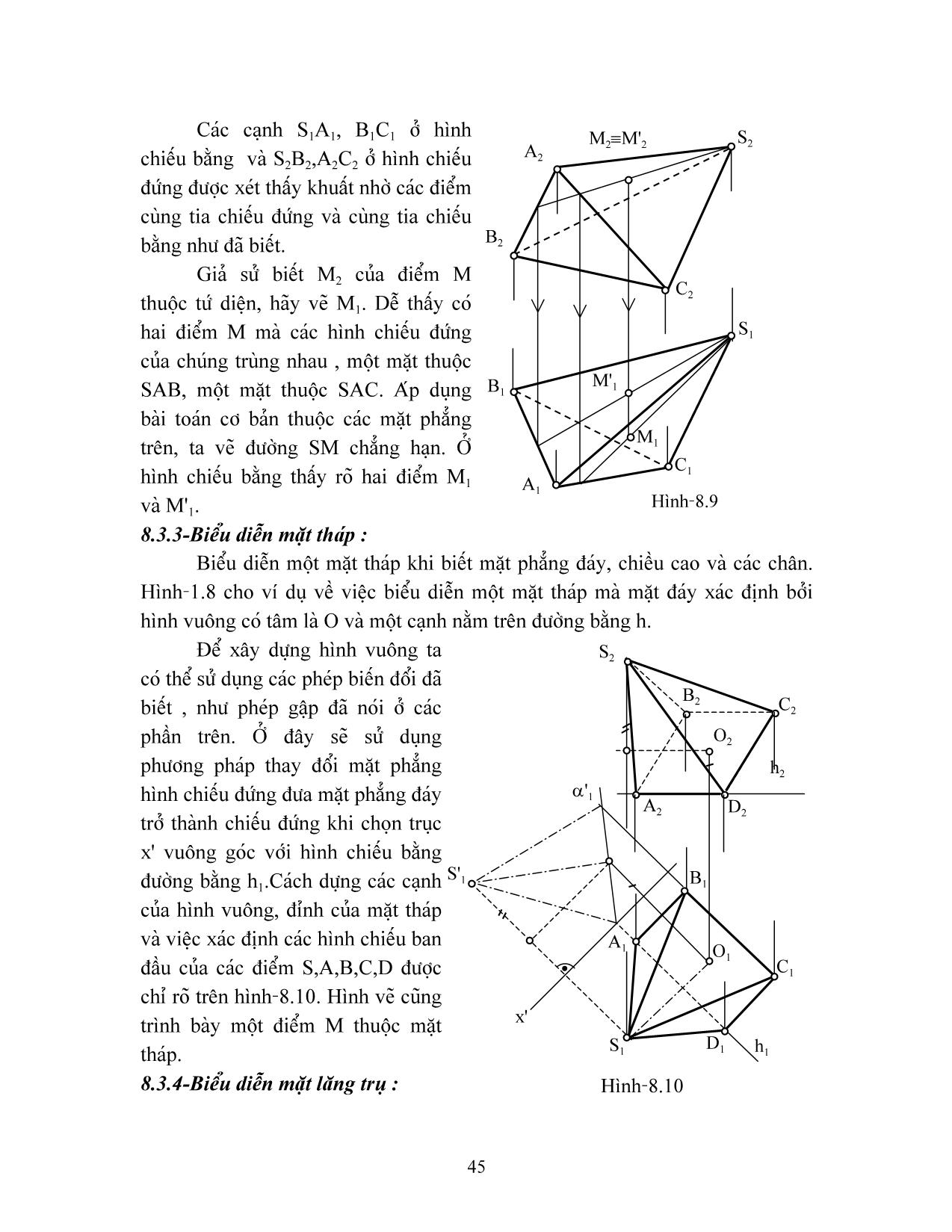 Giáo trình Hình học họa hình (Phần 2) trang 5