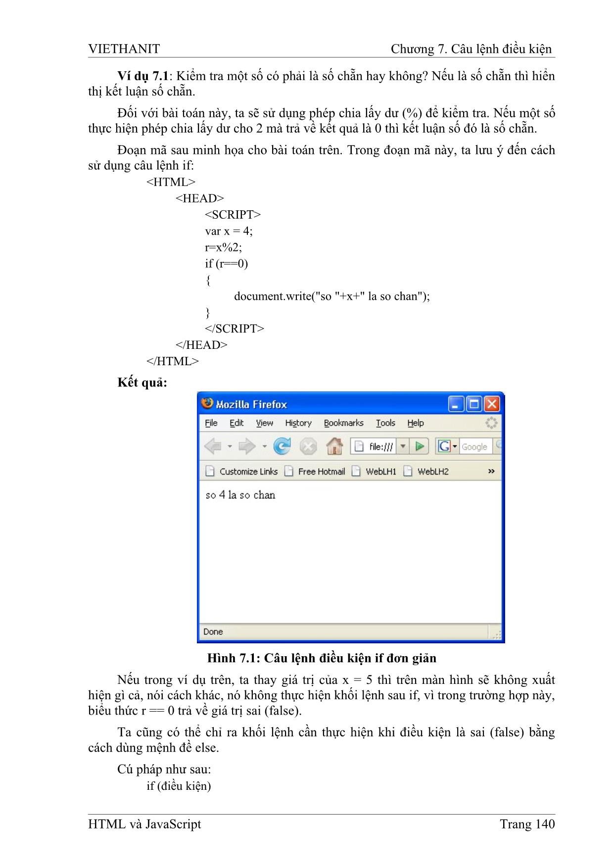 Giáo trình HTML và JavaScript (Phần 2) trang 2