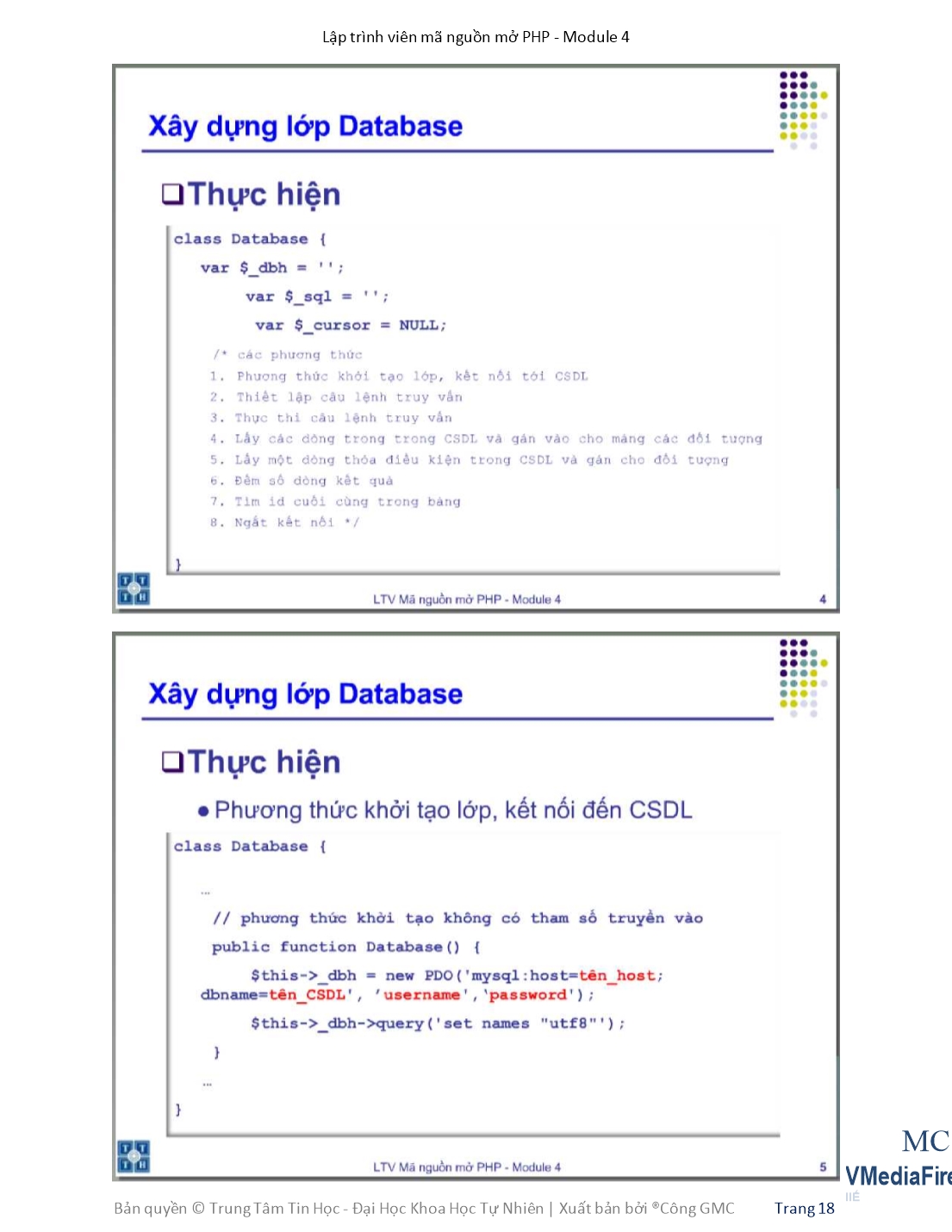 Giáo trình Module 4: Lập trình viên mã nguồn mở PHP - Bài 2: Model trang 3