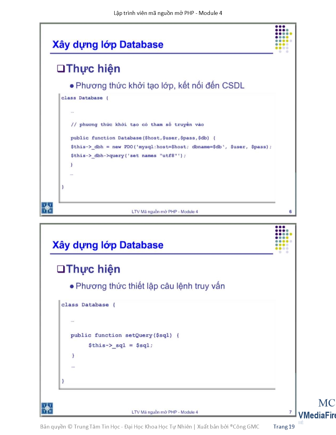 Giáo trình Module 4: Lập trình viên mã nguồn mở PHP - Bài 2: Model trang 4