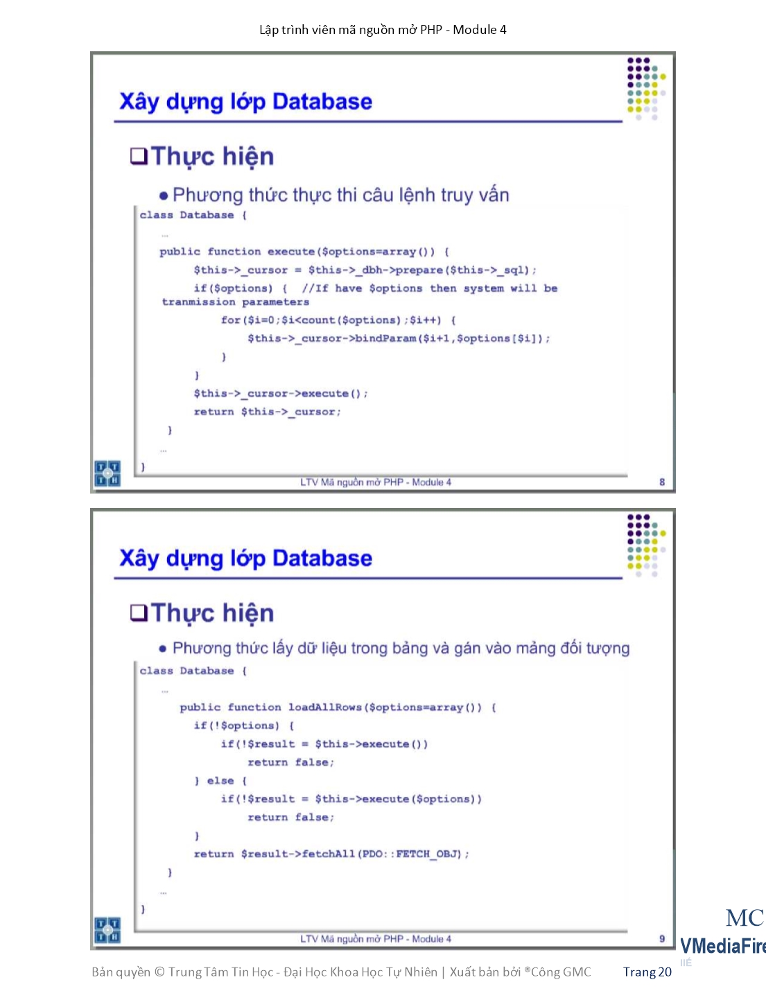 Giáo trình Module 4: Lập trình viên mã nguồn mở PHP - Bài 2: Model trang 5