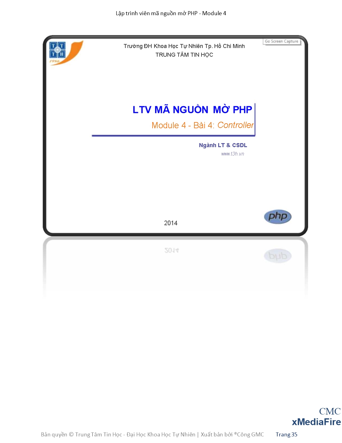 Giáo trình Module 4: Lập trình viên mã nguồn mở PHP - Bài 4: Controller trang 1