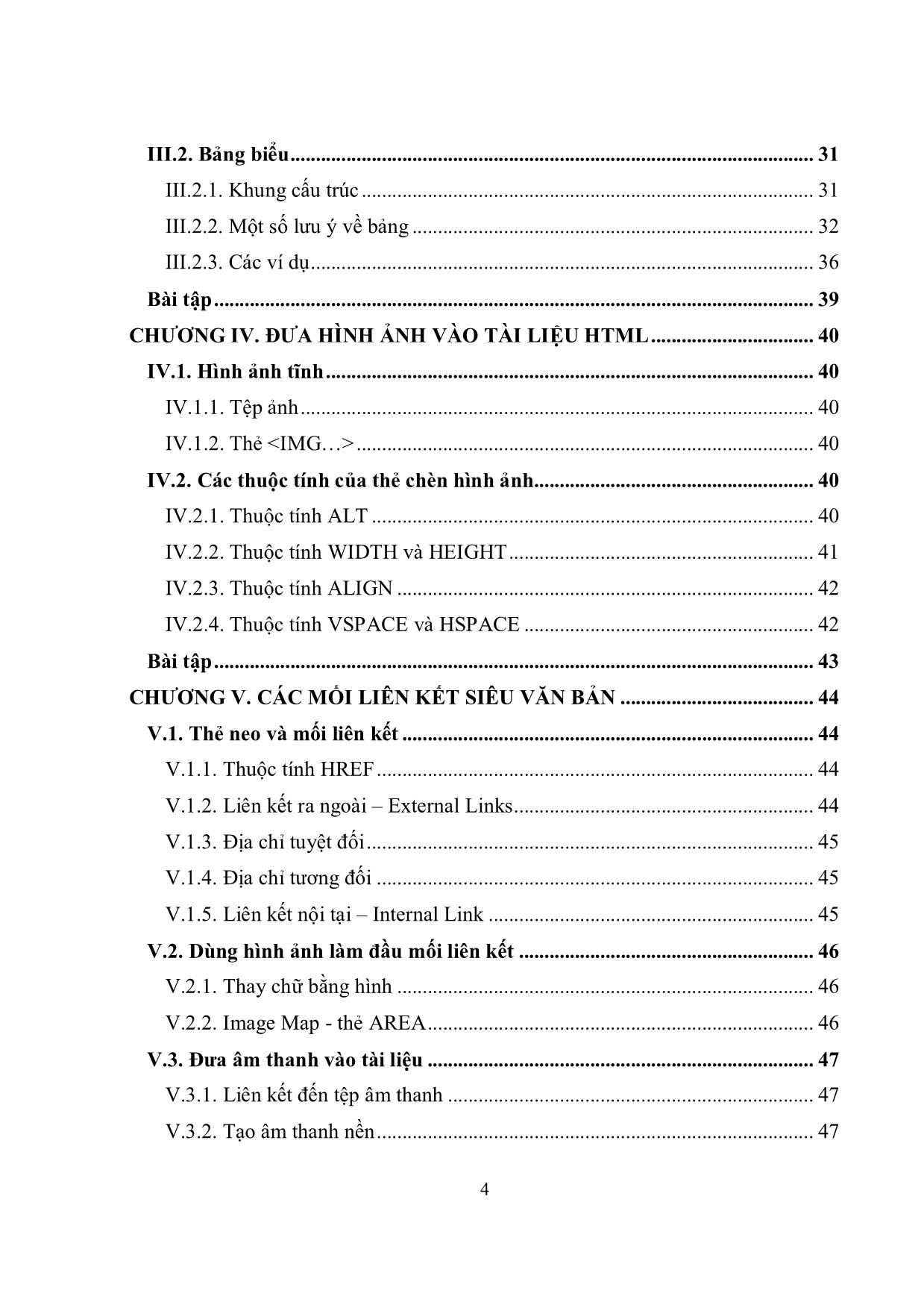 Giáo trình Ngôn ngữ siêu văn bản HTML (Phần 1) trang 5