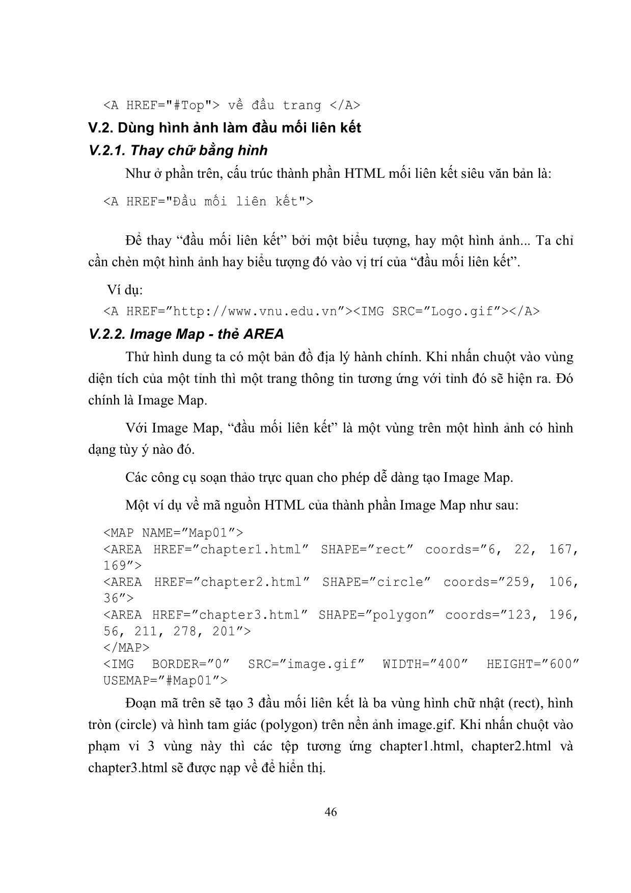 Giáo trình Ngôn ngữ siêu văn bản HTML (Phần 2) trang 3