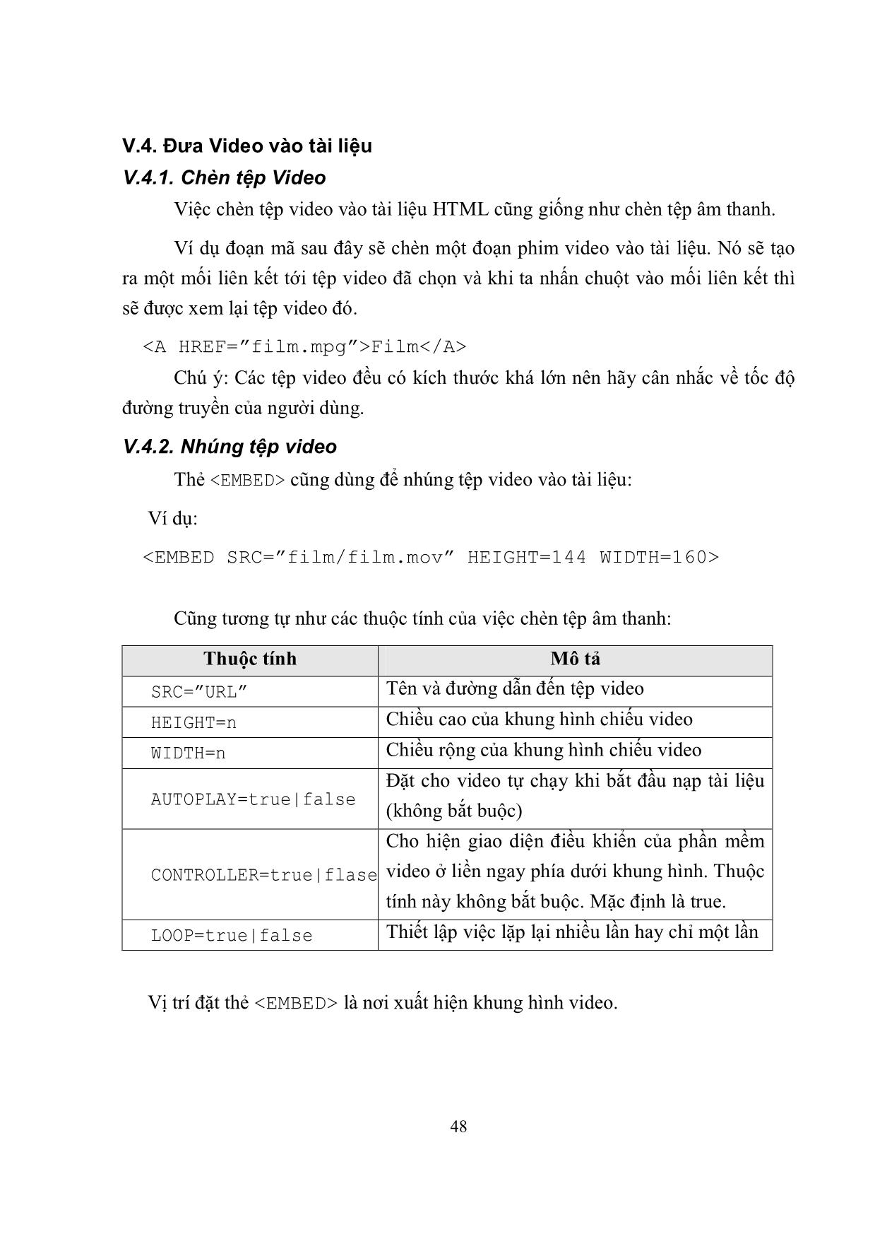Giáo trình Ngôn ngữ siêu văn bản HTML (Phần 2) trang 5