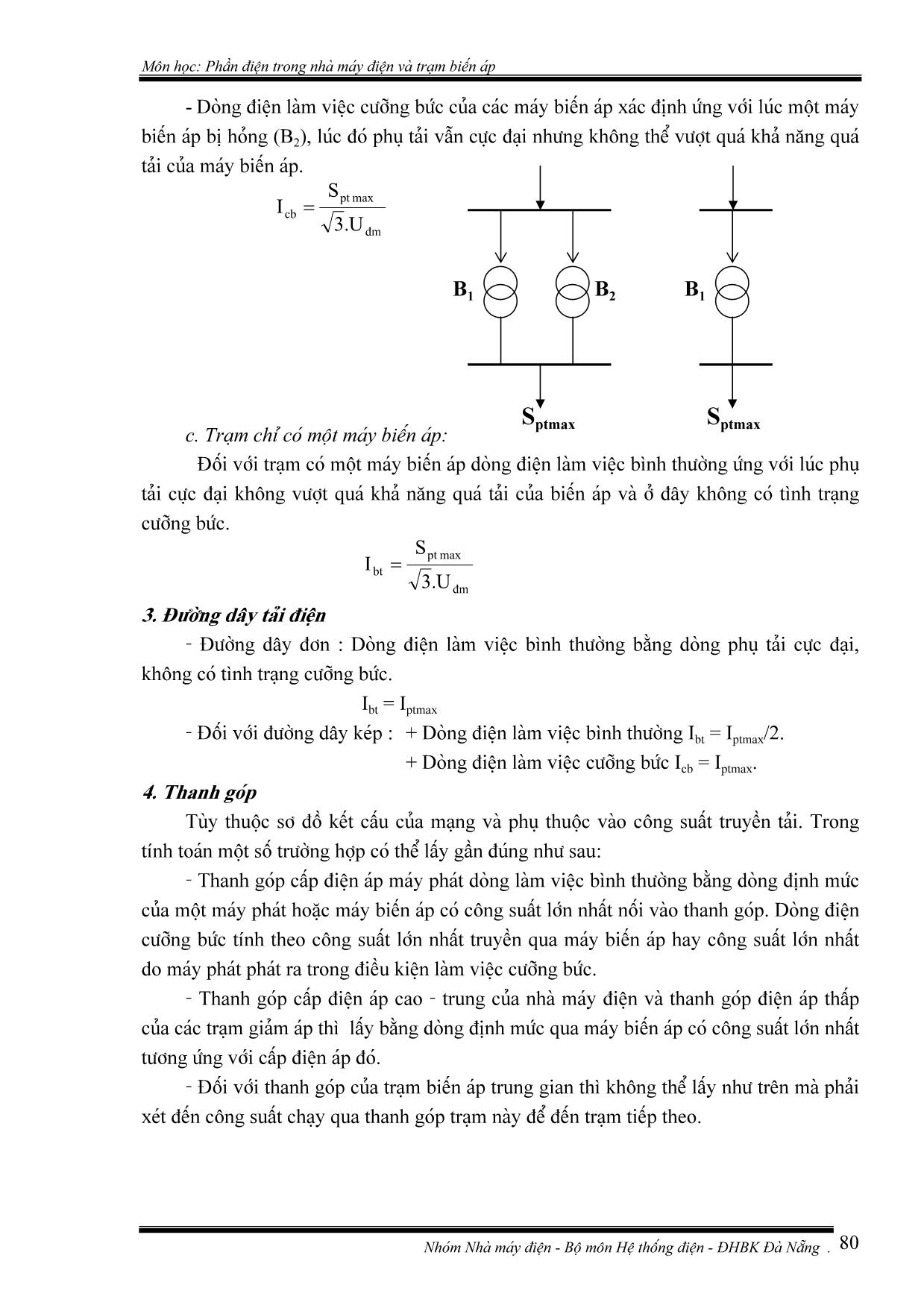 Giáo trình Phần điện trong nhà máy điện và trạm biến áp (Phần 2) trang 2