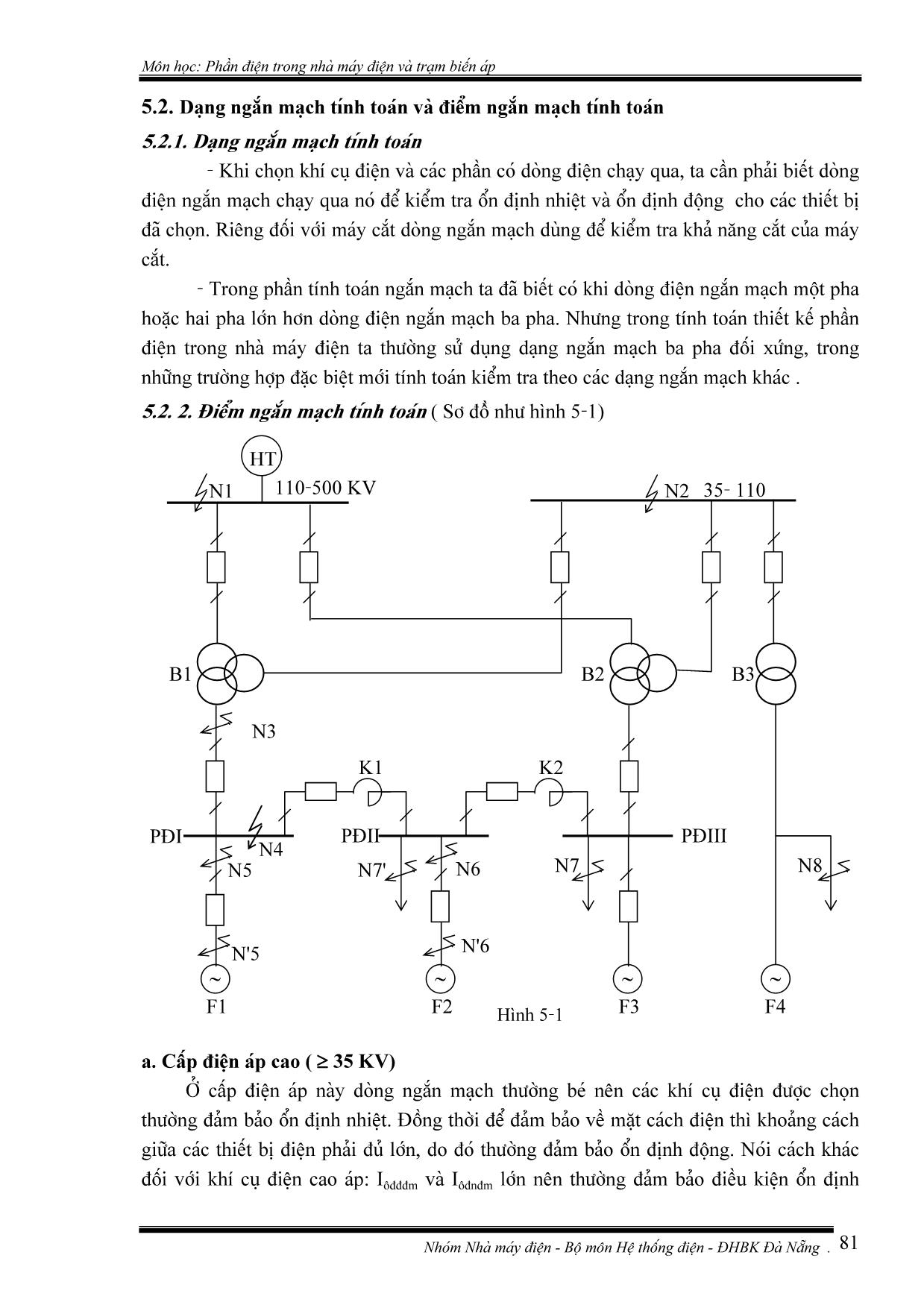 Giáo trình Phần điện trong nhà máy điện và trạm biến áp (Phần 2) trang 3