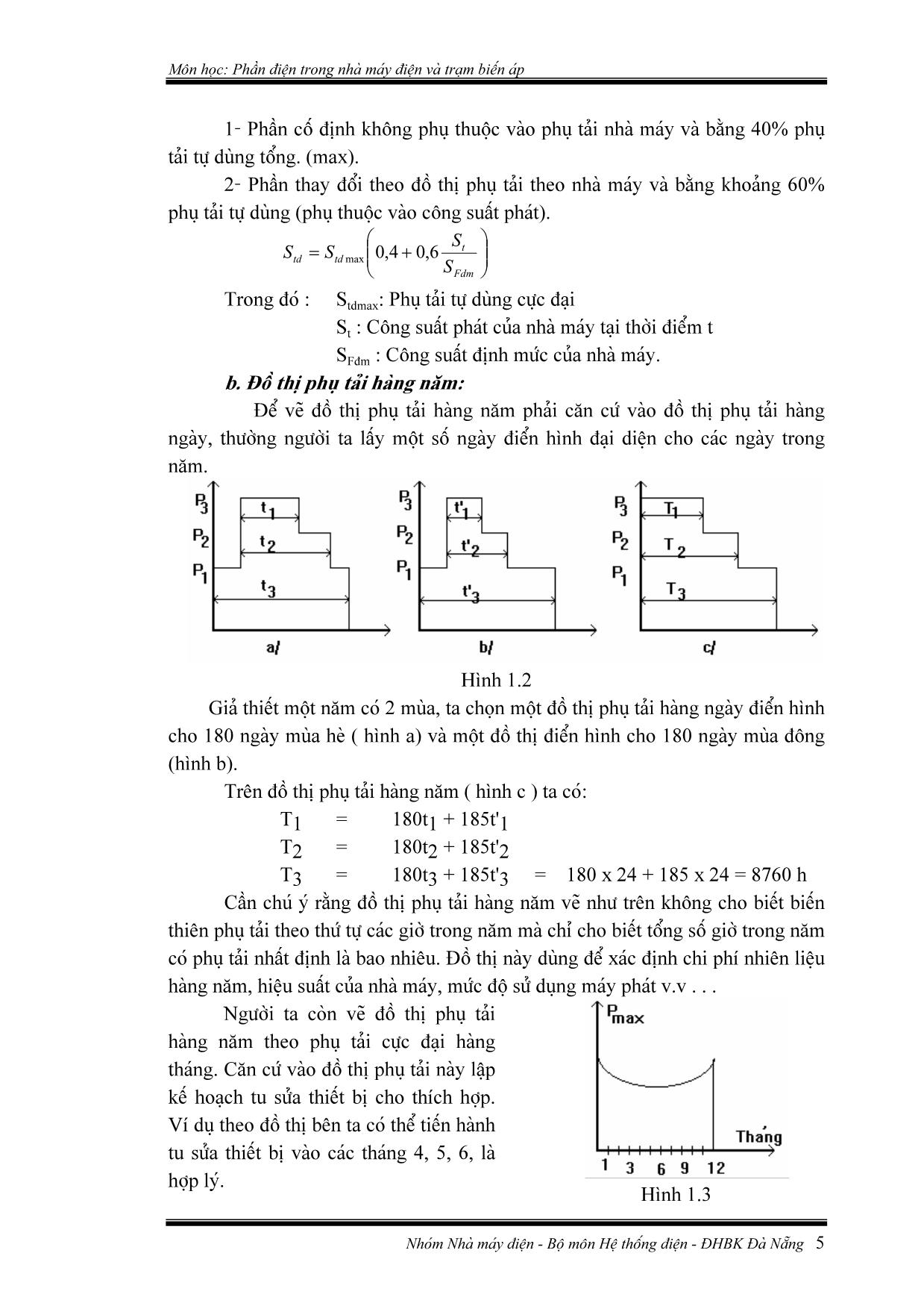 Giáo trình Phần điện trong nhà máy điện và trạm biến áp (Phần 1) trang 5