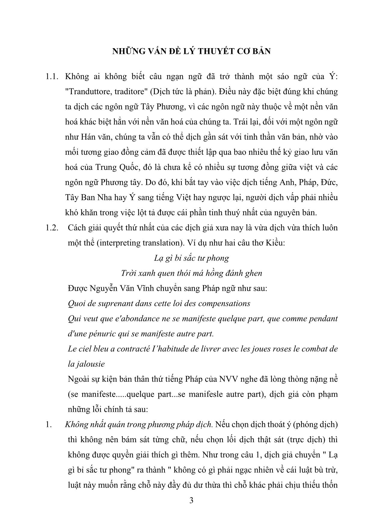 Giáo trình Phương pháp luyện dịch (Phần 1) trang 3