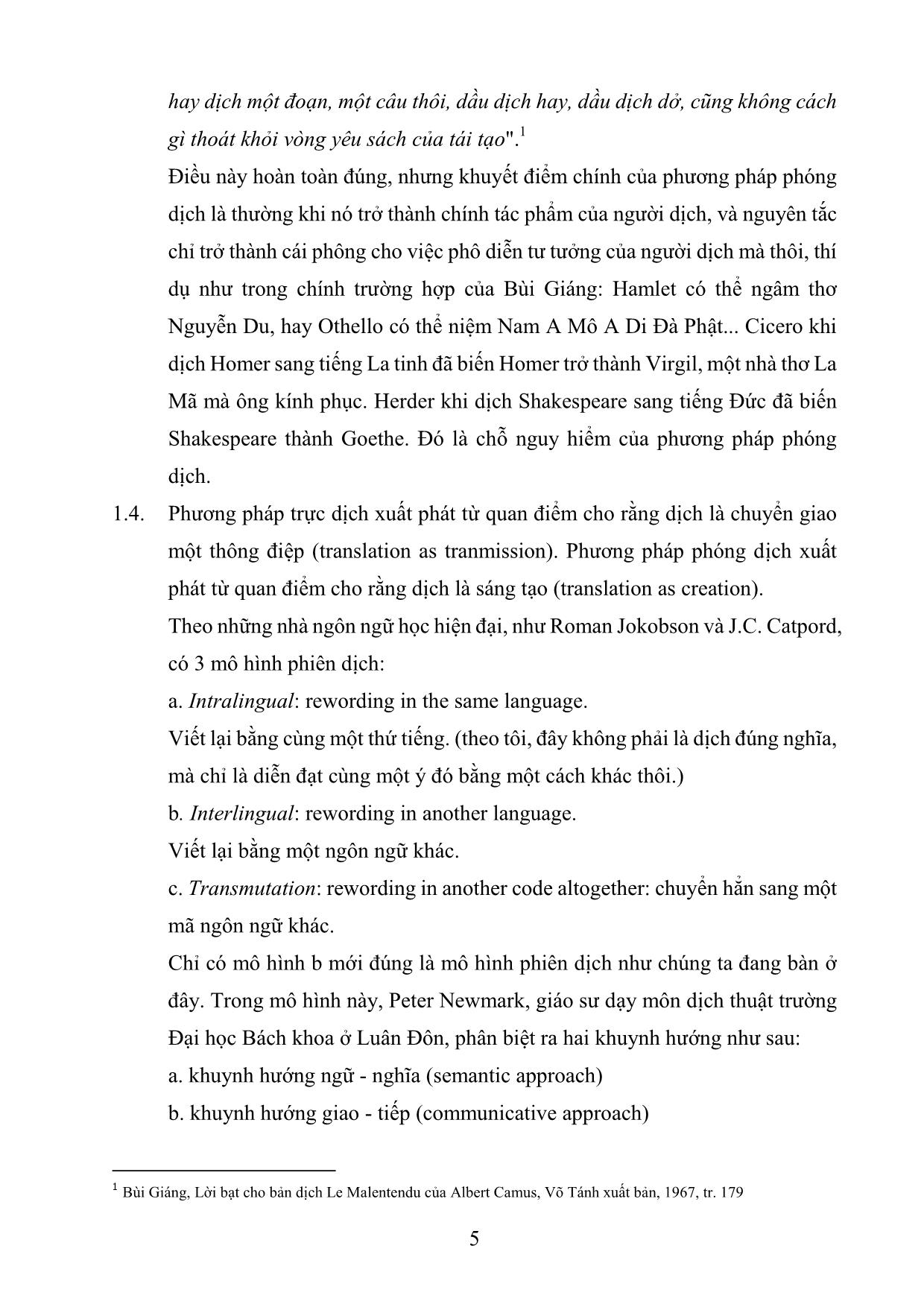 Giáo trình Phương pháp luyện dịch (Phần 1) trang 5