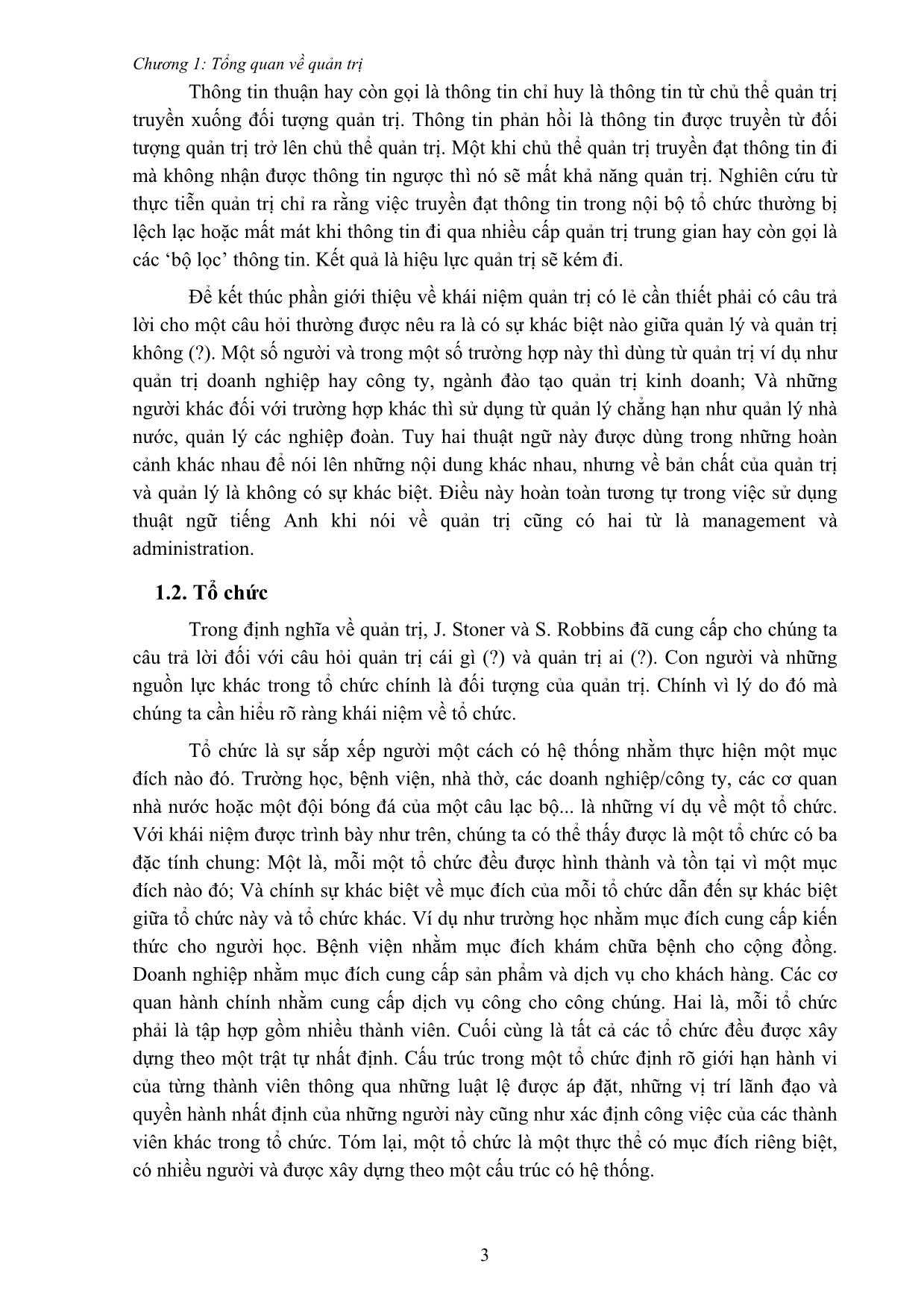 Giáo trình Quản trị học (Phần 1) trang 3