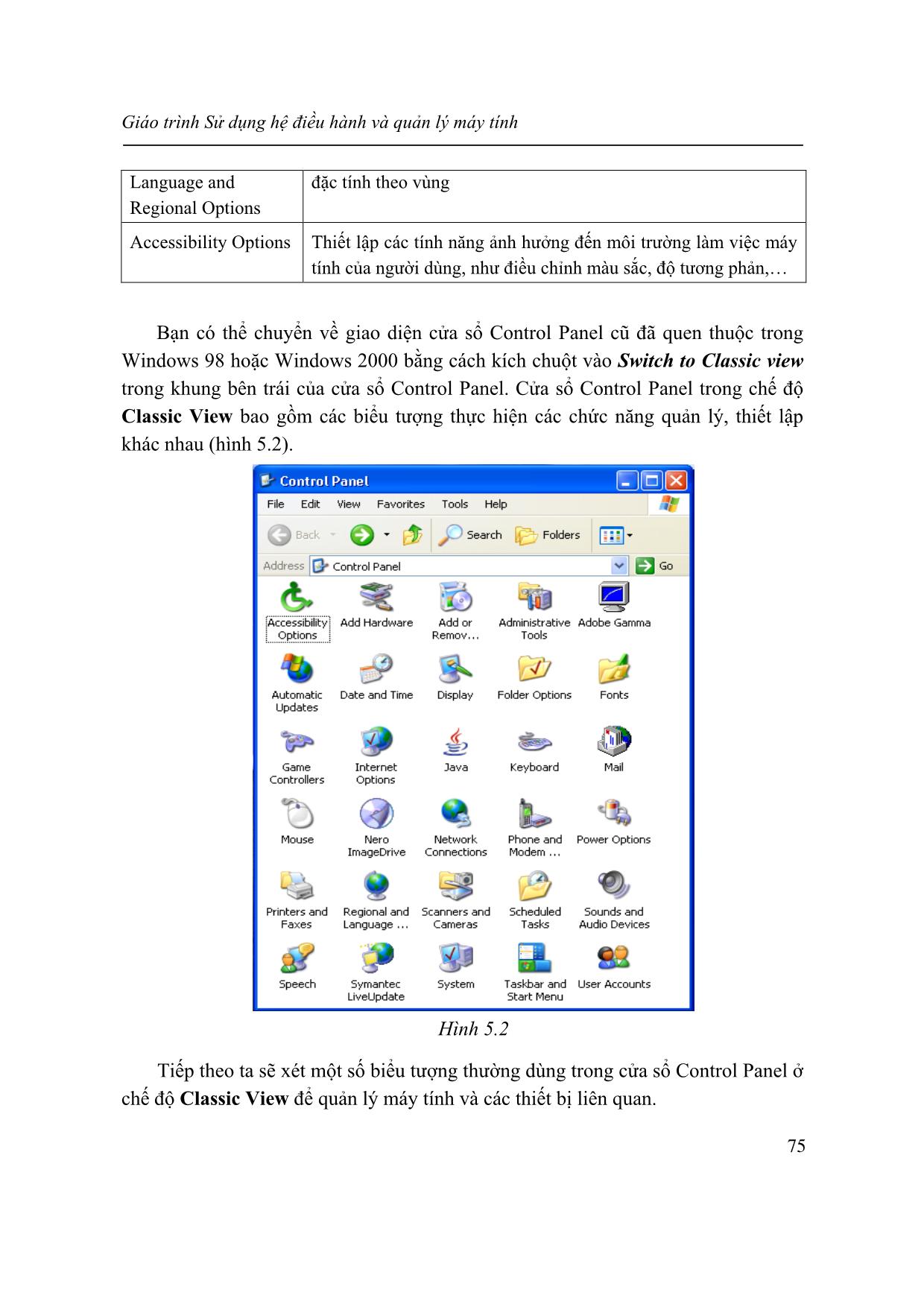 Giáo trình Sử dụng hệ điều hành và quản lý máy tính (Phần 2) trang 3