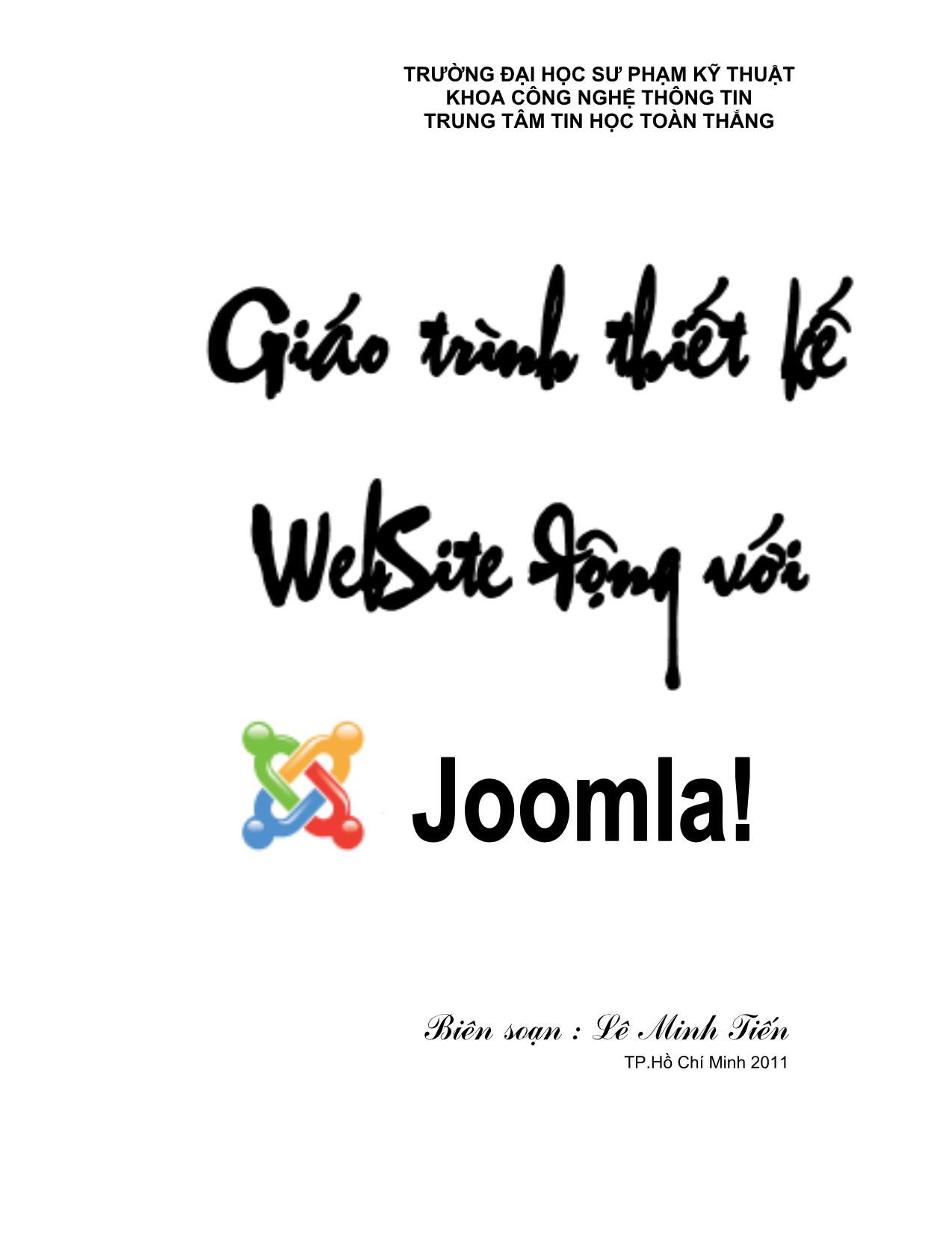 Giáo trình Thiết kế Website động với Joomla (Phần 1) trang 1