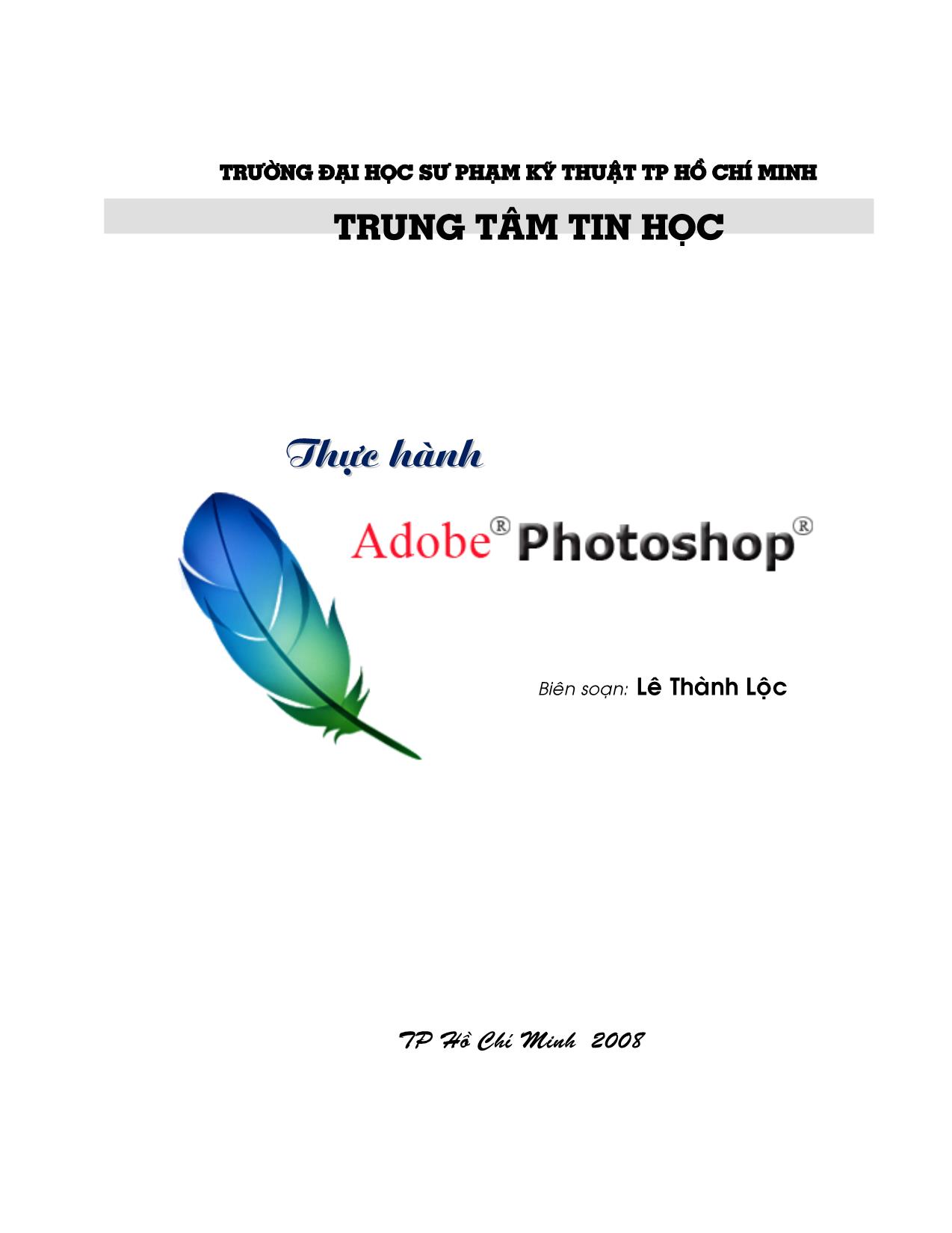 Giáo trình Thực hành Adobe Photoshop trang 1