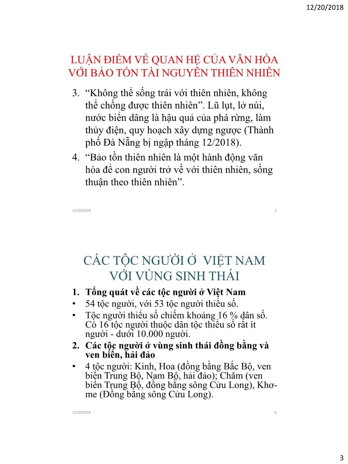 Giáo trình Văn hóa tộc người và bảo tồn tài nguyên thiên nhiên trang 3