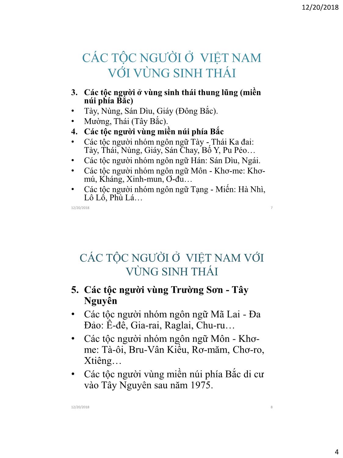 Giáo trình Văn hóa tộc người và bảo tồn tài nguyên thiên nhiên trang 4