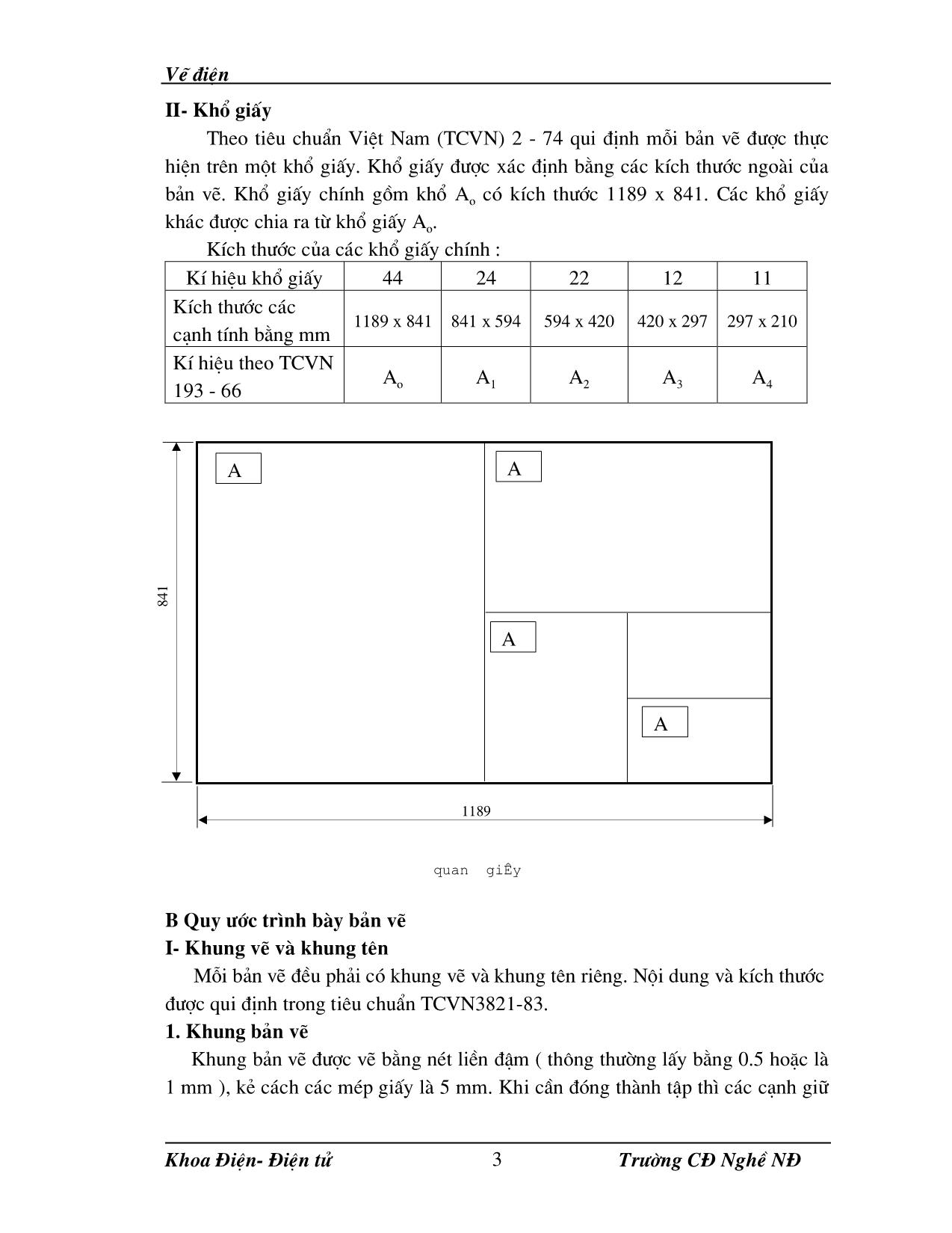 Giáo trình Vẽ kĩ thuật điện (Phần 1) trang 5