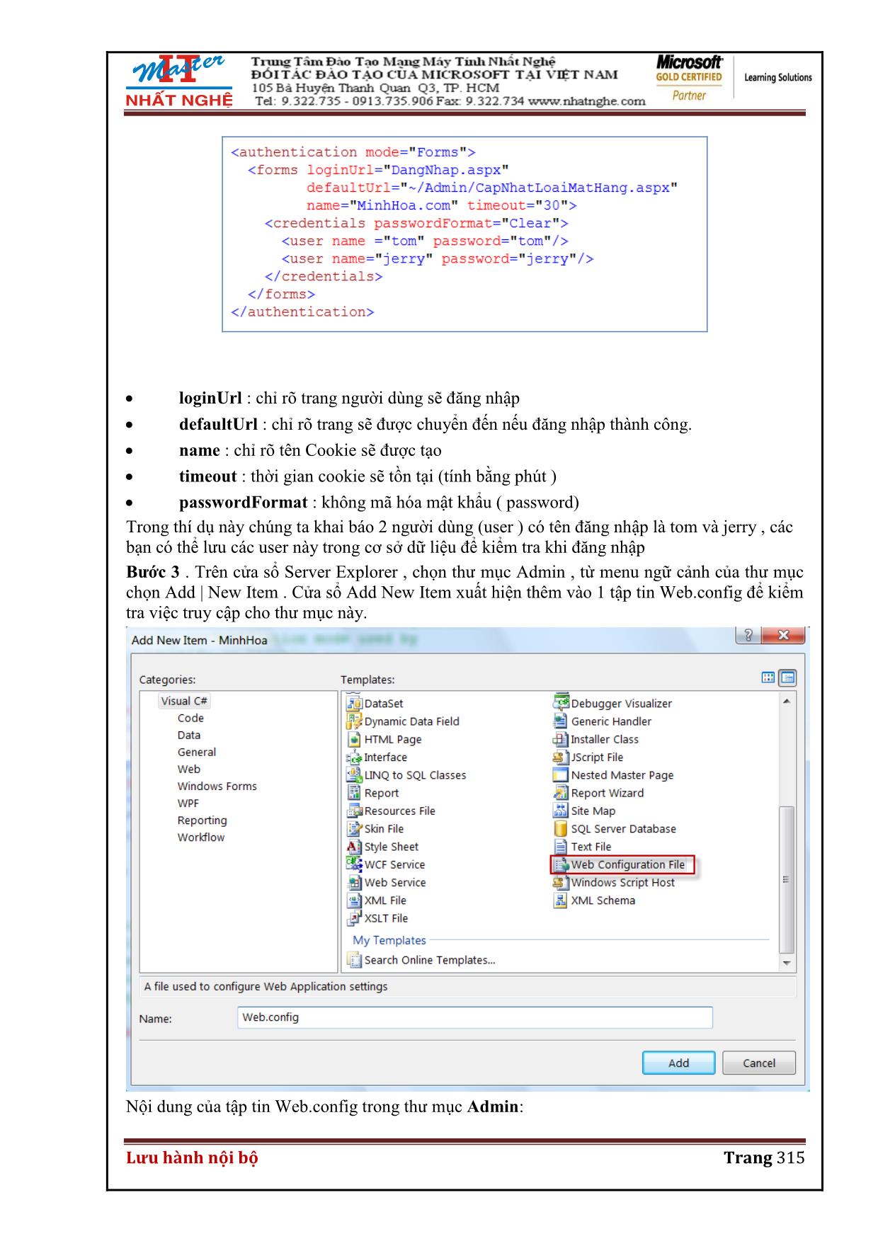 Giáo trình Visual Studio 2008 ASP.net (Phần 2) trang 4
