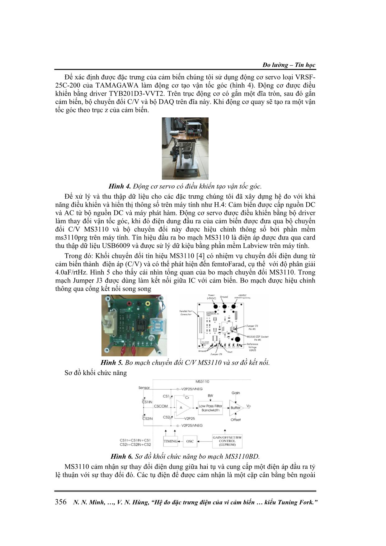 Hệ đo đặc trưng điện của vi cảm biến vận tốc góc kiểu Tuning Fork trang 3