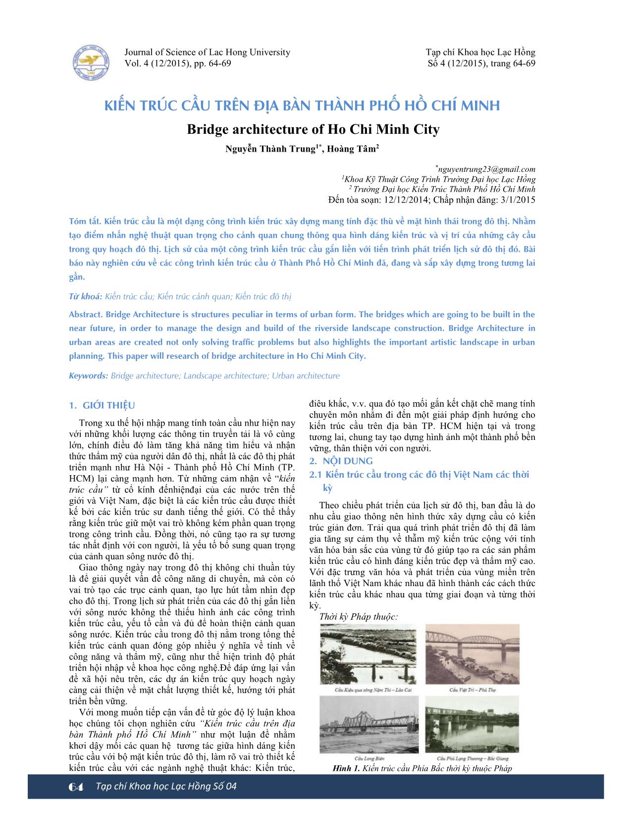 Kiến trúc cầu trên địa bàn thành phố Hồ Chí Minh trang 1