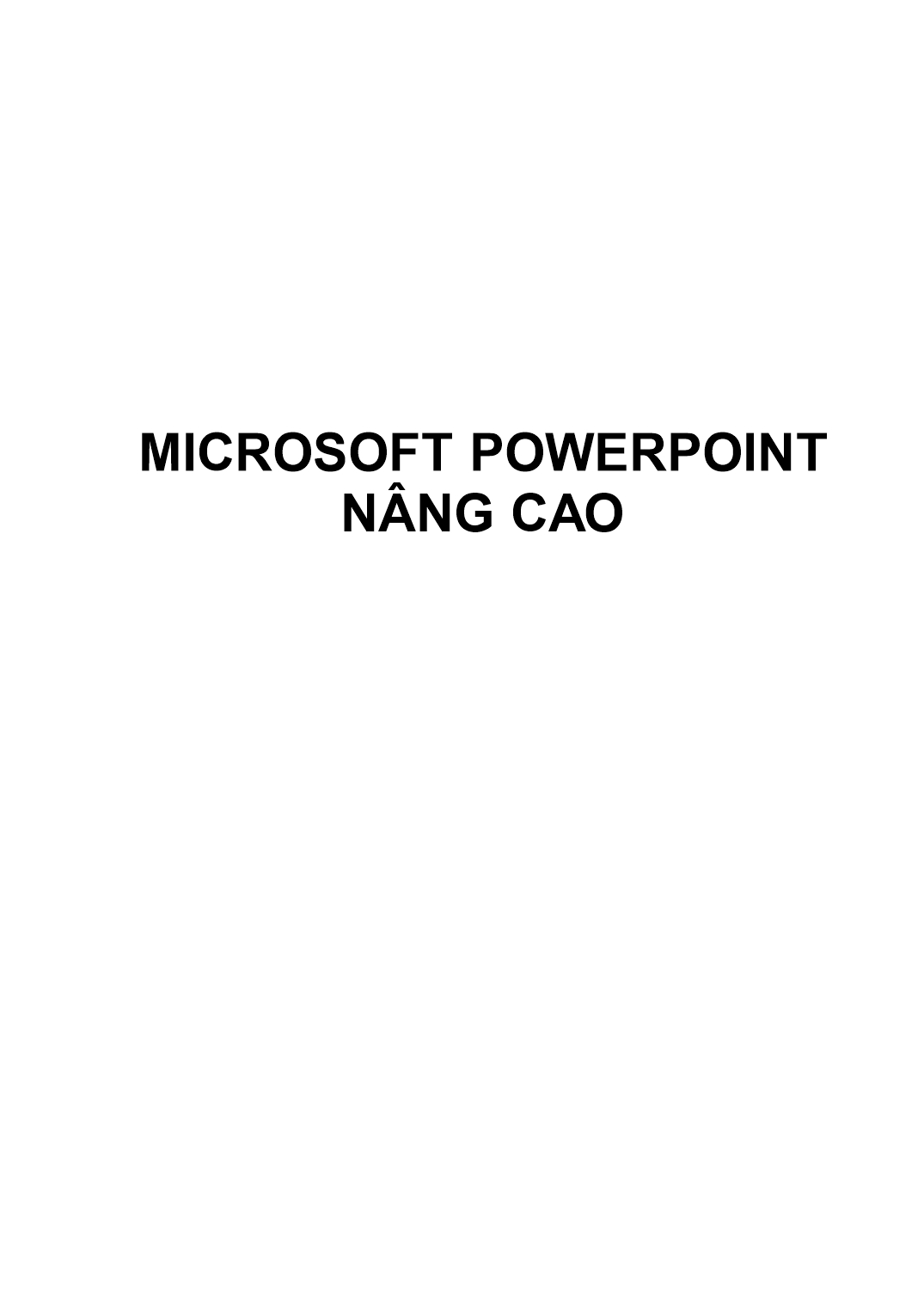 Microsoft Powerpoint nâng cao trang 1
