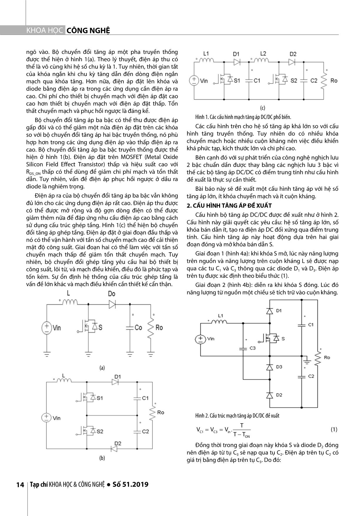 Nghiên cứu cấu hình tăng áp DC/DC có điểm trung tính với nguồn điện áp một chiều trang 2