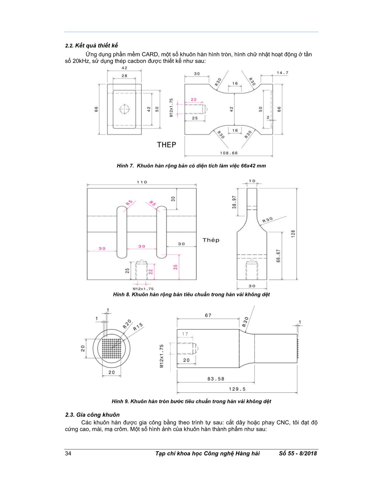 Nghiên cứu chế tạo thử nghiệm khuôn hàn thép cho máy hàn nhựa nhiệt dẻo bằng công nghệ siêu âm trang 4