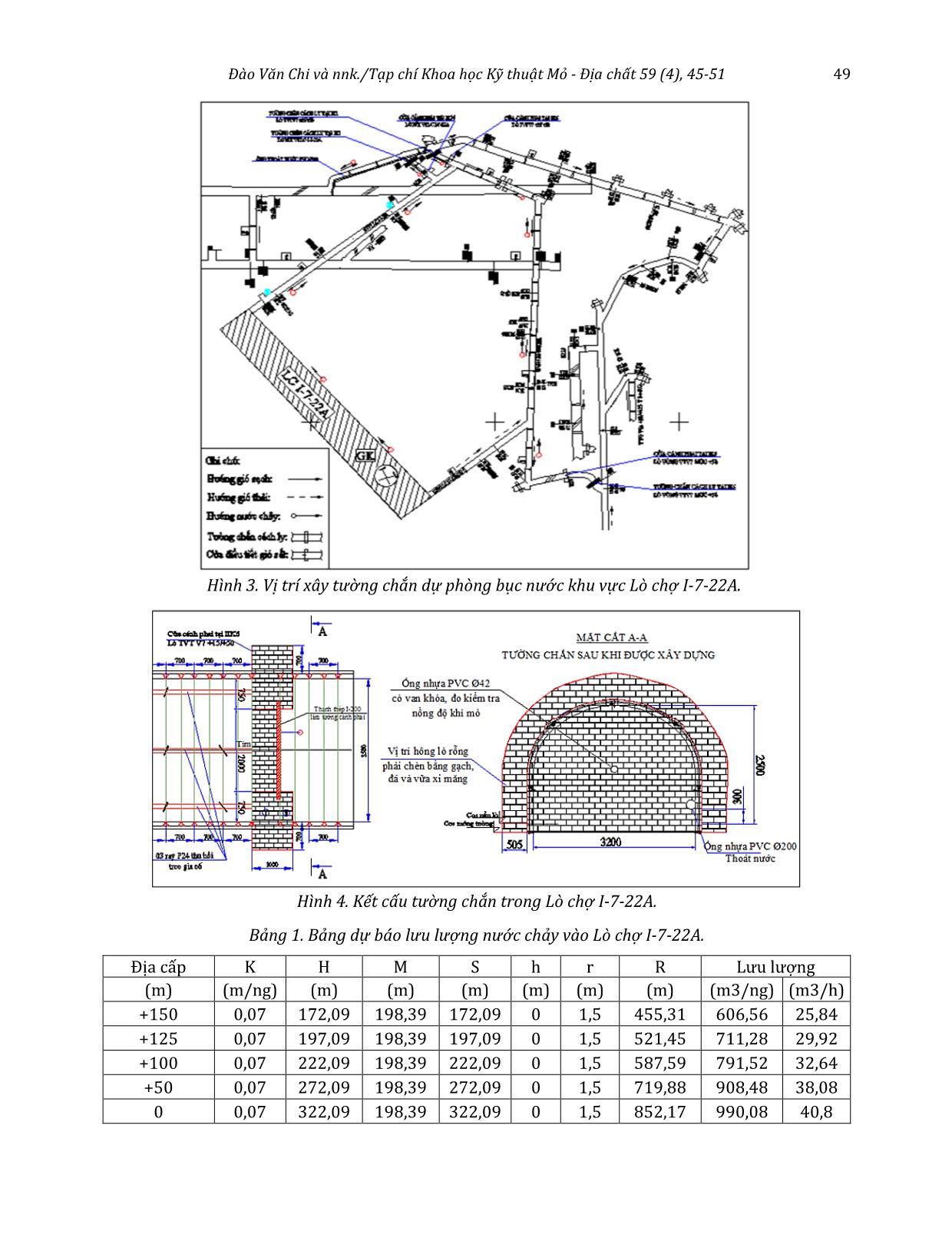 Nghiên cứu công nghệ khai thác hợp lý và đề xuất giải pháp thoát nước cho Lò chợ I-7-22A nằm dưới suối gốc Vạng - Công ty than Nam Mẫu - TKV trang 5