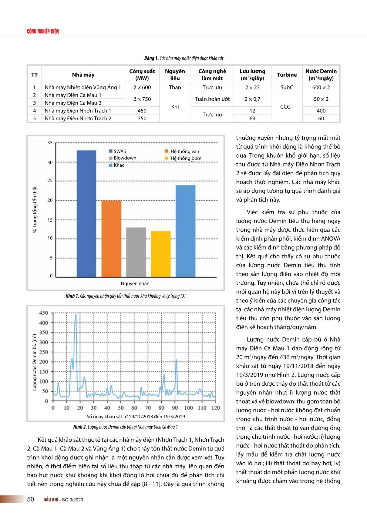 Nghiên cứu, đánh giá việc sử dụng nước khử khoáng tại các nhà máy nhiệt điện trang 3