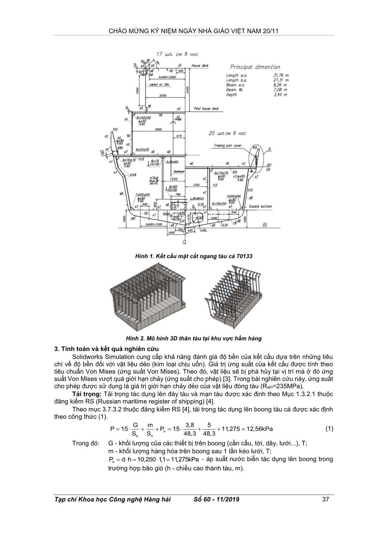 Nghiên cứu độ bền của tàu cá bằng việc sử dụng Solidworks Simulation trang 2