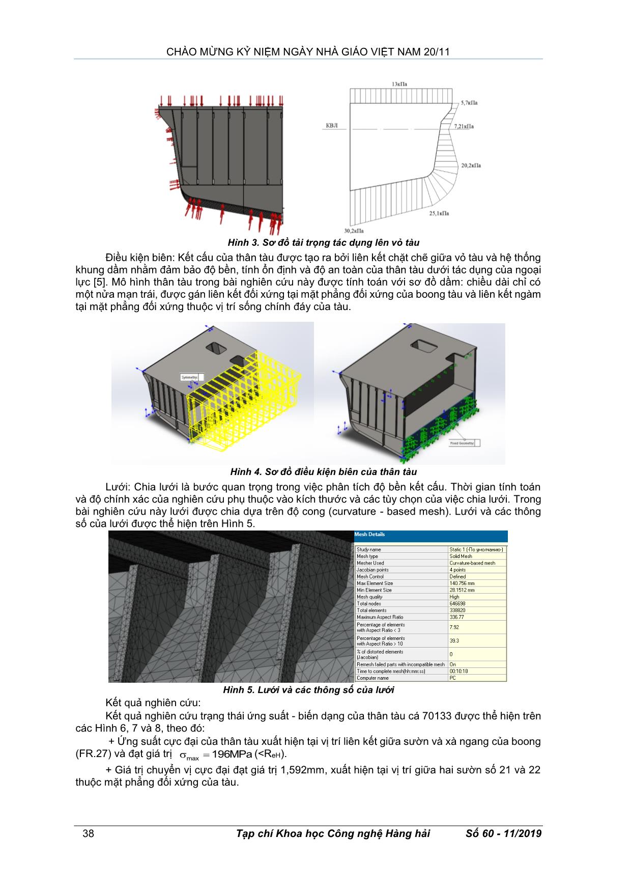 Nghiên cứu độ bền của tàu cá bằng việc sử dụng Solidworks Simulation trang 3