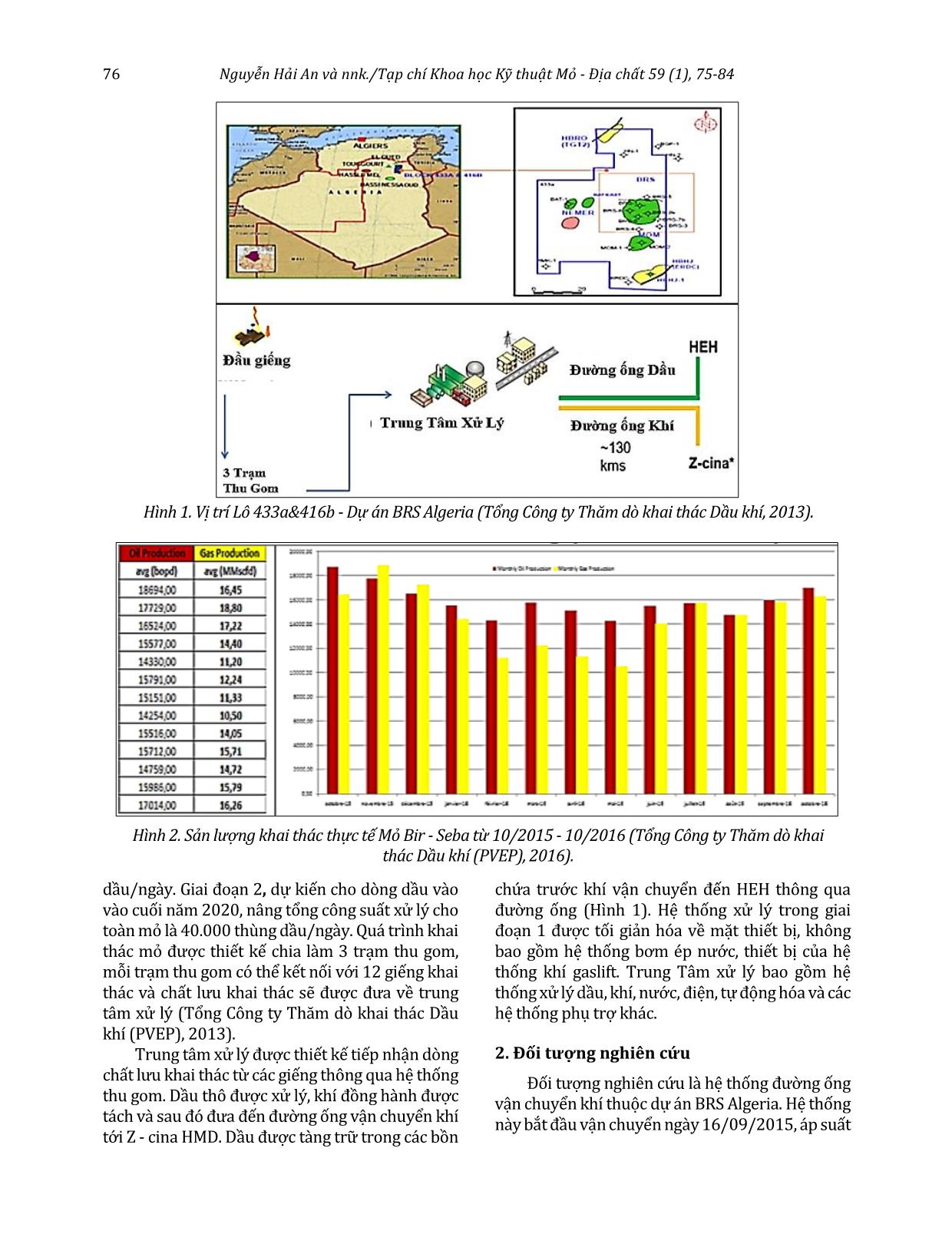 Nghiên cứu giải pháp nâng cao hiệu quả vận chuyển khí đồng hành mỏ BRS Algeria trang 2