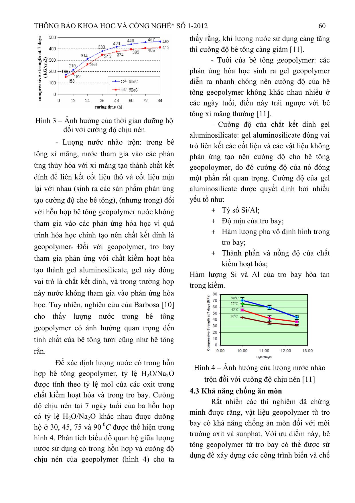 Nghiên cứu kỹ thuật bê tông Geopolymer từ tro bay không sử dụng xi măng Portland trang 3