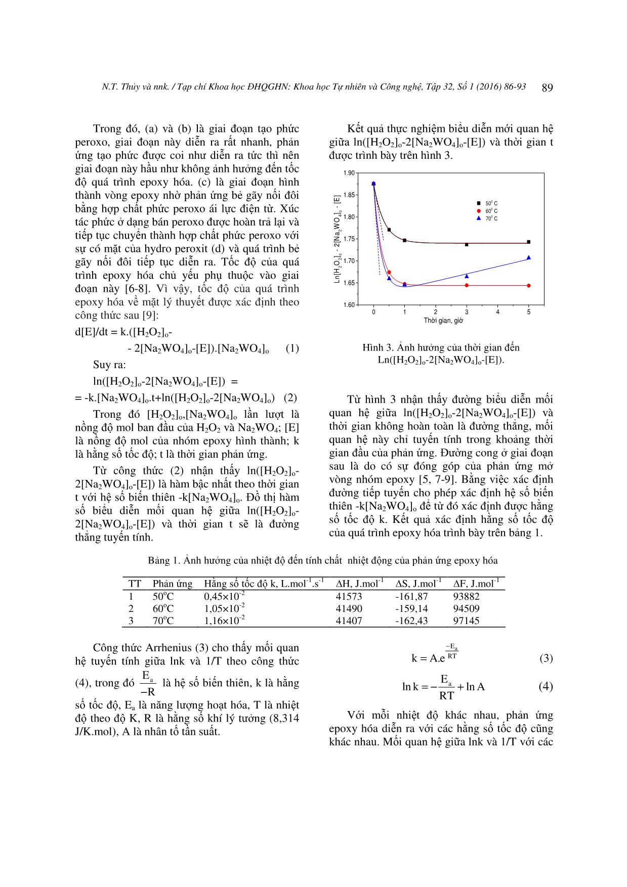 Nghiên cứu nhiệt động học của phản ứng epoxy hóa dầu đậu nành sử dụng hệ xúc tác muối wonfram trang 4