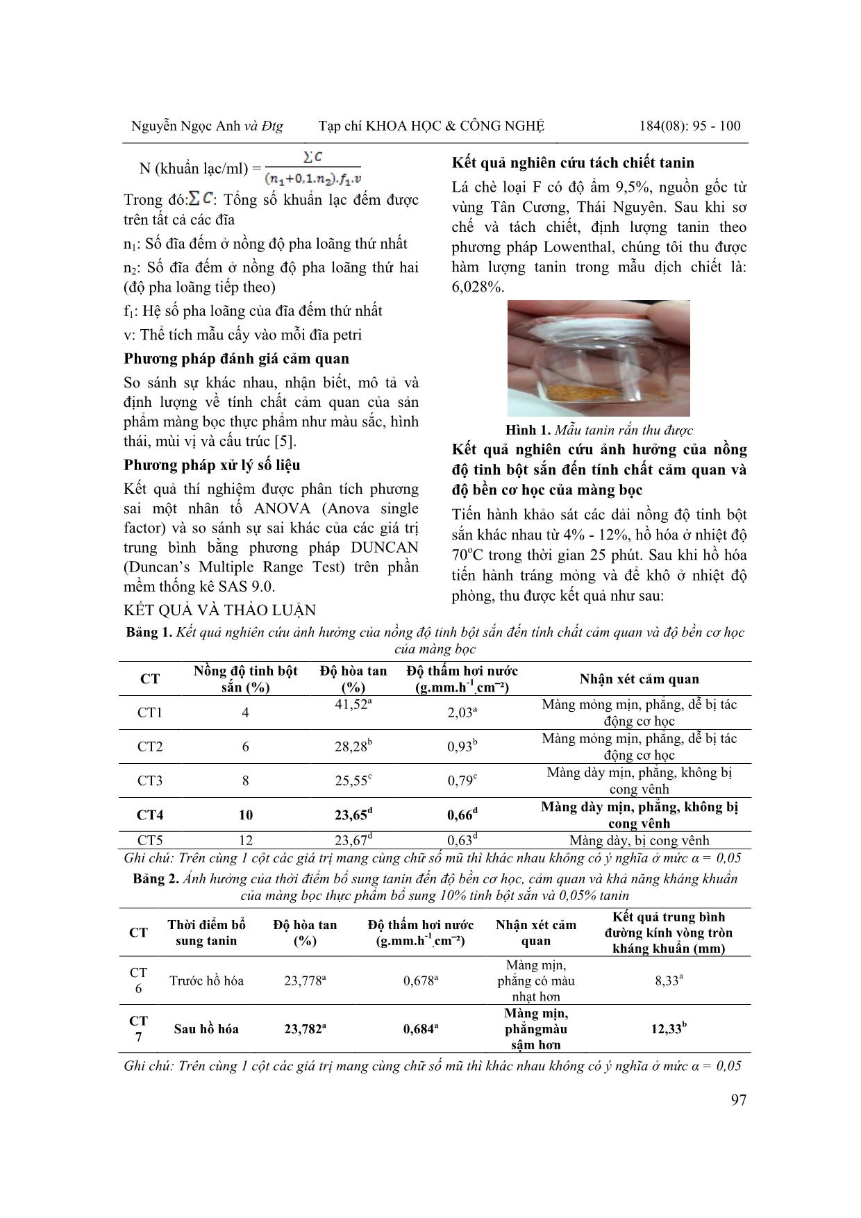 Nghiên cứu phương pháp chế tạo màng bọc thực phẩm từ tinh bột sắn có bổ sung tanin trang 3