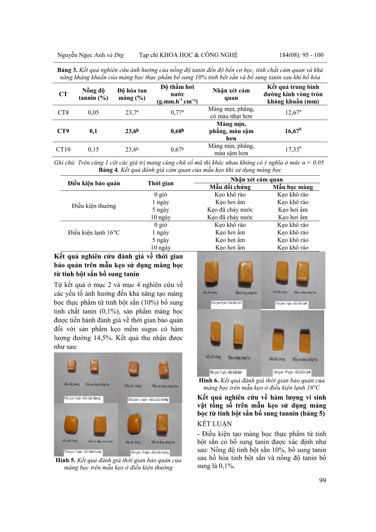 Nghiên cứu phương pháp chế tạo màng bọc thực phẩm từ tinh bột sắn có bổ sung tanin trang 5