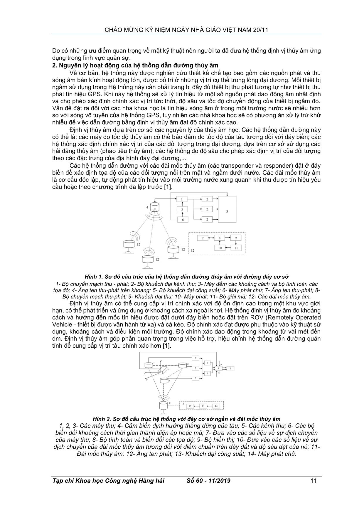 Nghiên cứu ứng dụng dẫn đường theo định vị thủy âm trợ giúp hệ thống dẫn đường quán tính trang 2