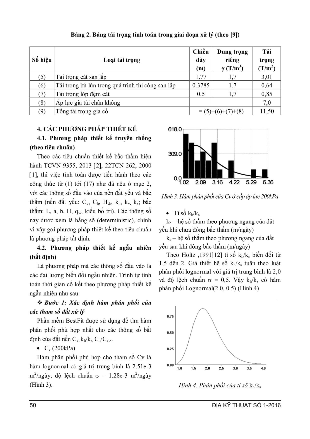Phân tích xác suất các th số đất nền để dự báo thời gi n cố kết trong xử ý nền đất yếu bằng bấc thấm trang 5