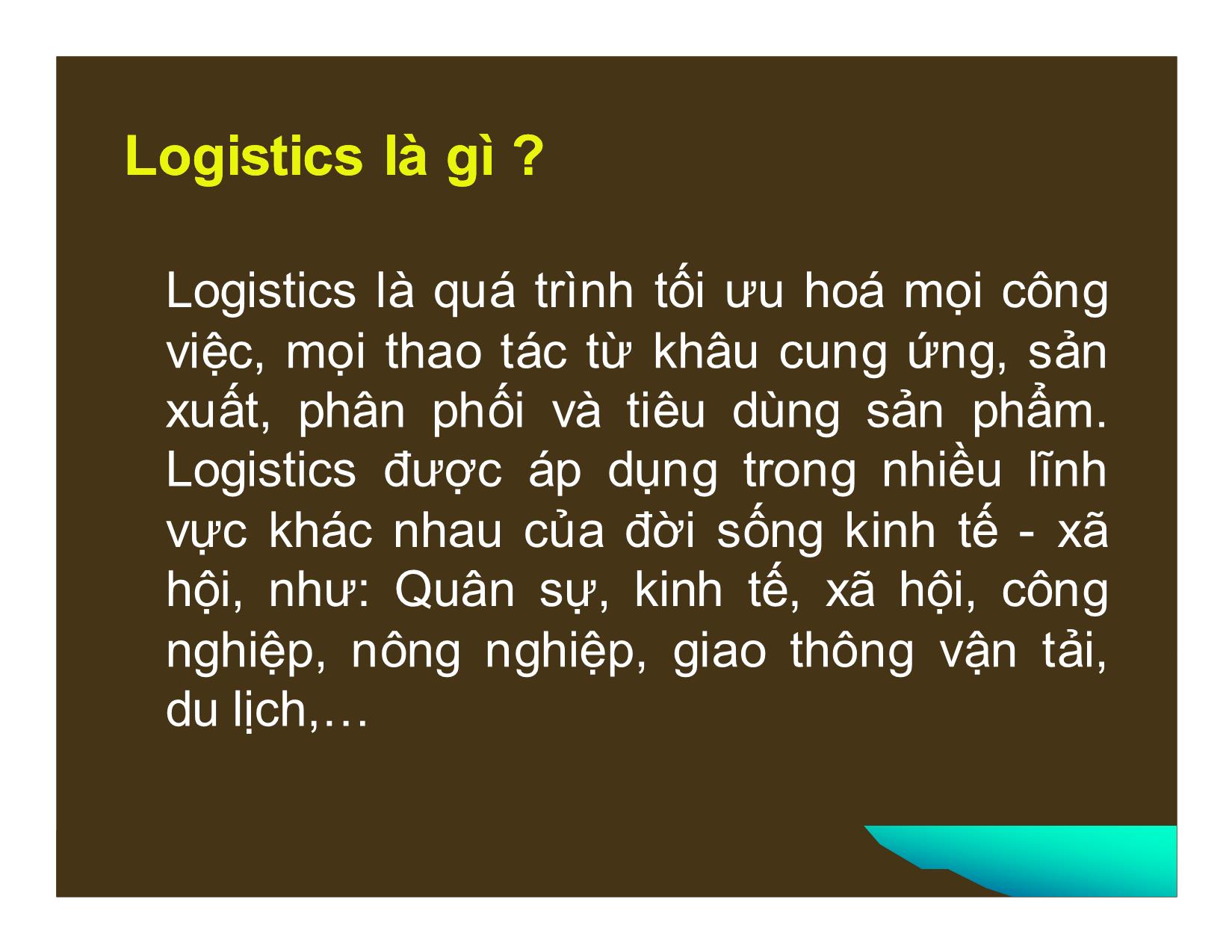 Phát triển dịch vụ logistics ở Việt Nam trong điều kiện hội nhập kinh tế quốc tế trang 4