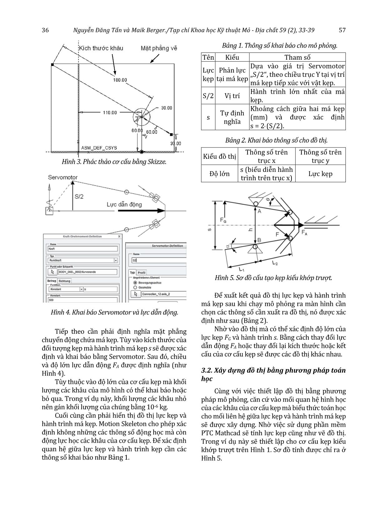 Phương pháp mô phỏng để xây dựng đồ thị lực kẹp của cơ cấu kẹp cơ khí theo khoảng cách má kẹp trang 4