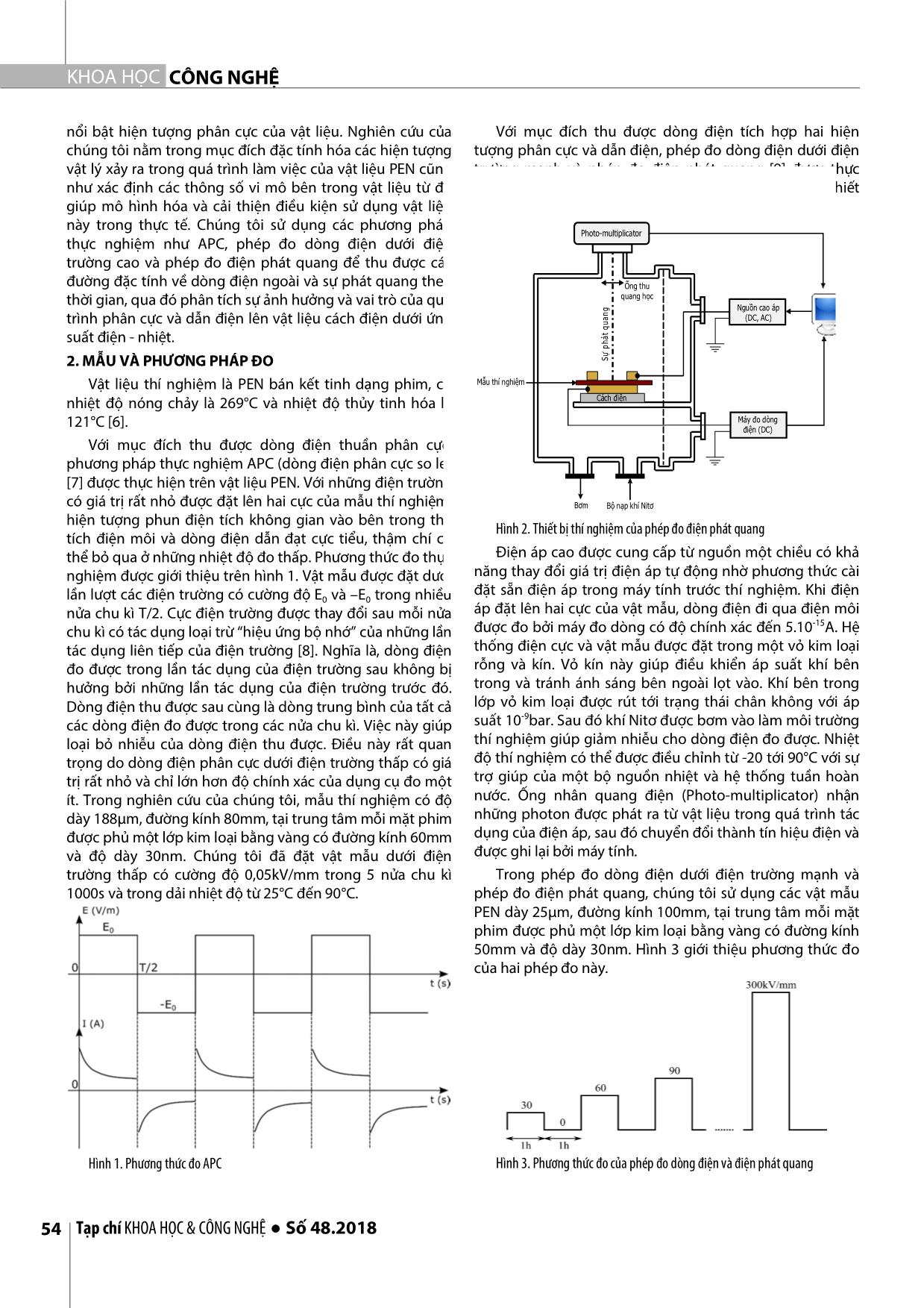 Quá trình phân cực và dẫn điện của vật liệu pen dưới ứng suất điện - nhiệt trang 2