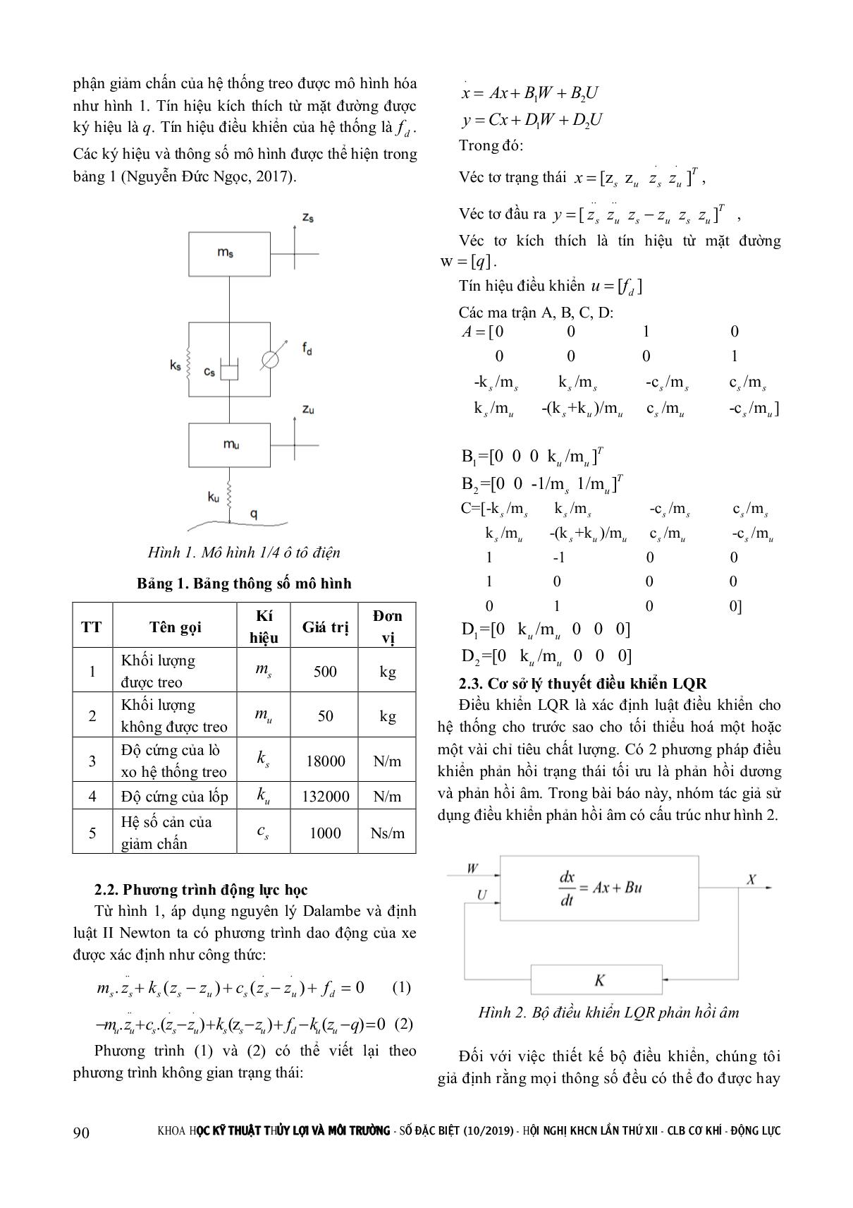 Thiết kế bộ điều khiển lqr cho hệ thống treo trên mô hình ô tô điện bốn bánh trang 2
