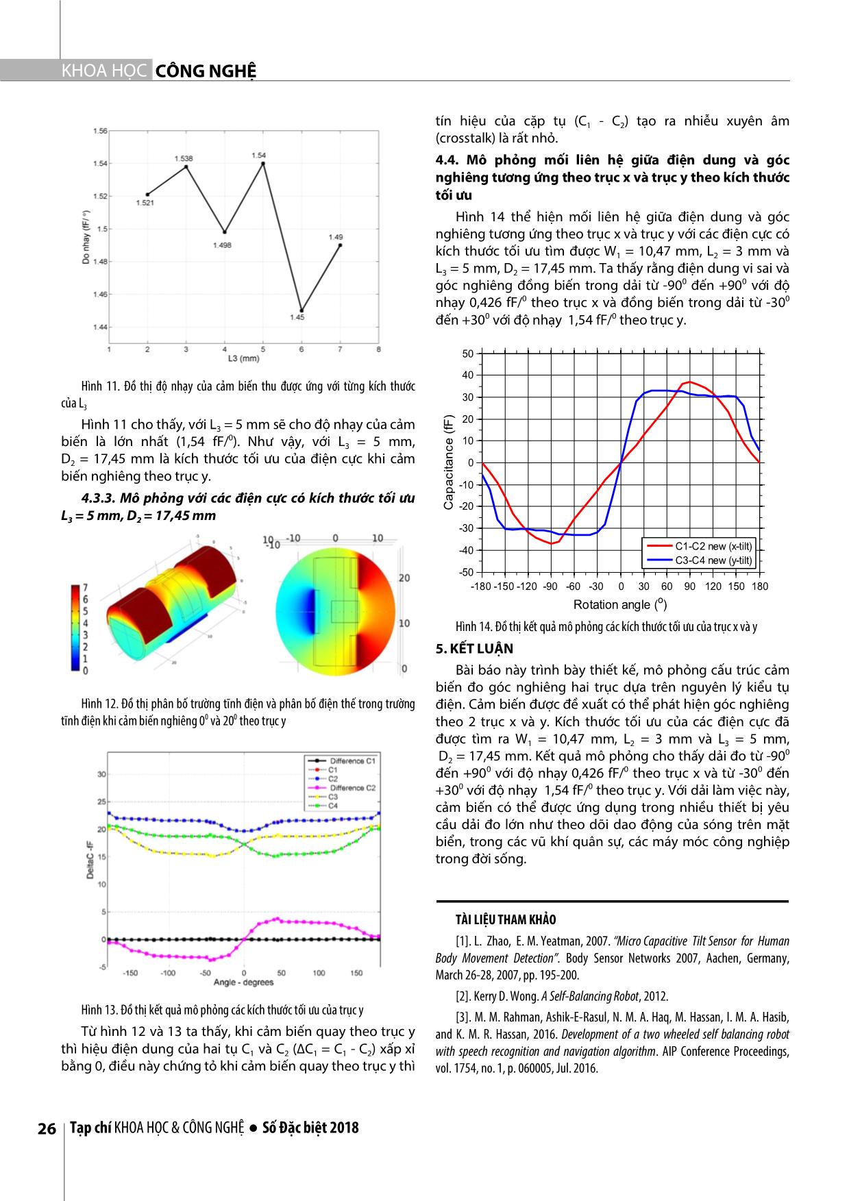 Thiết kế, mô phỏng cảm biến hình trụ kiểu tụ điện đo góc nghiêng hai chiều trang 5