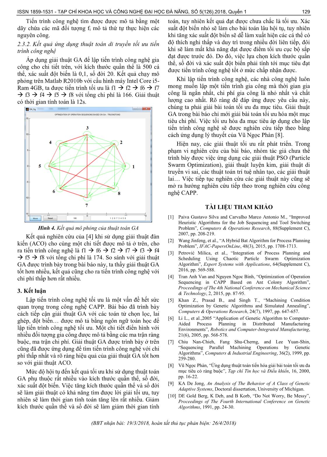 Tối ưu tiến trình công nghệ bằng giải thuật di truyền trang 5