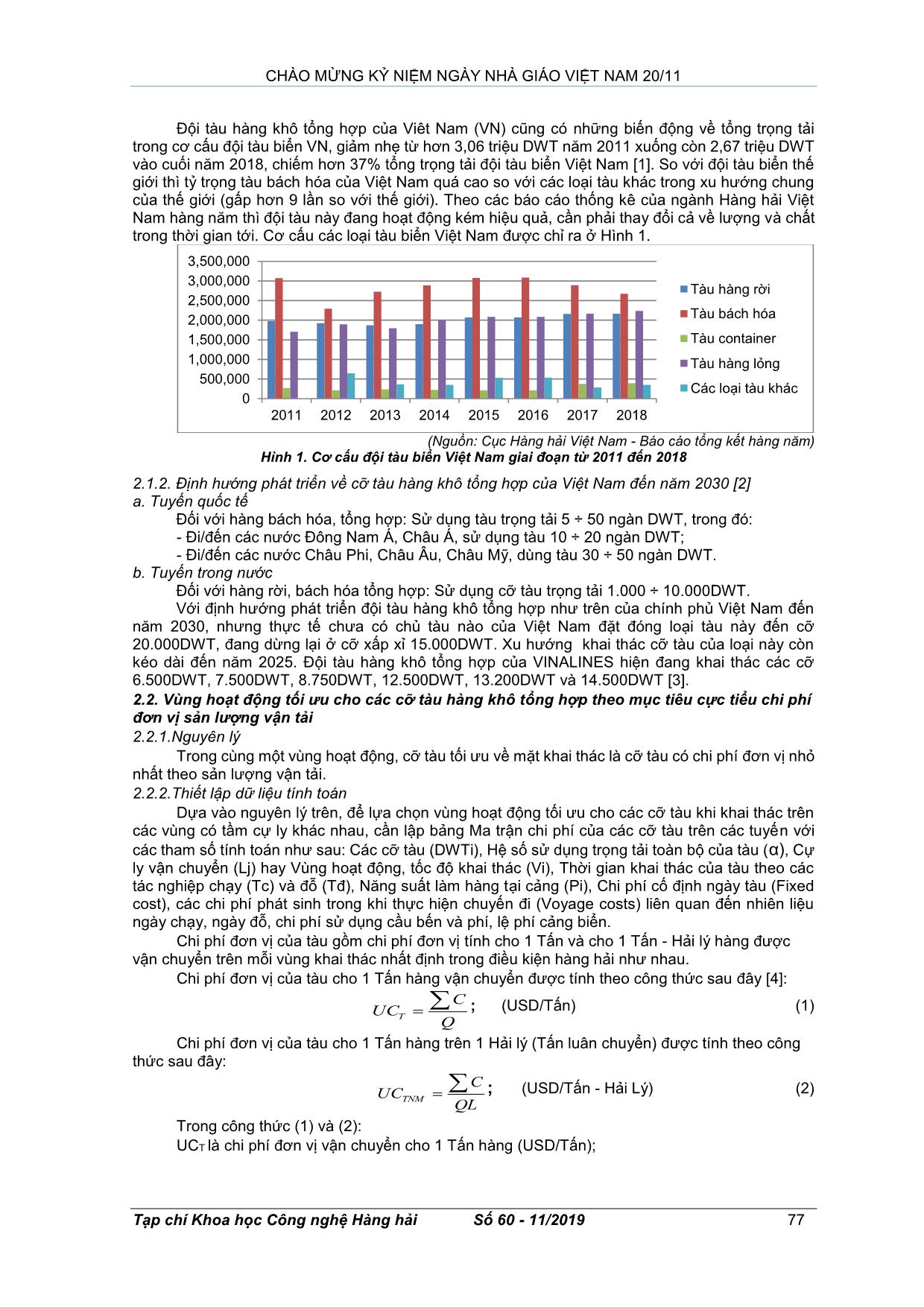 Vùng hoạt động tối ưu cho đội tàu hàng khô tổng hợp của Việt Nam trang 2
